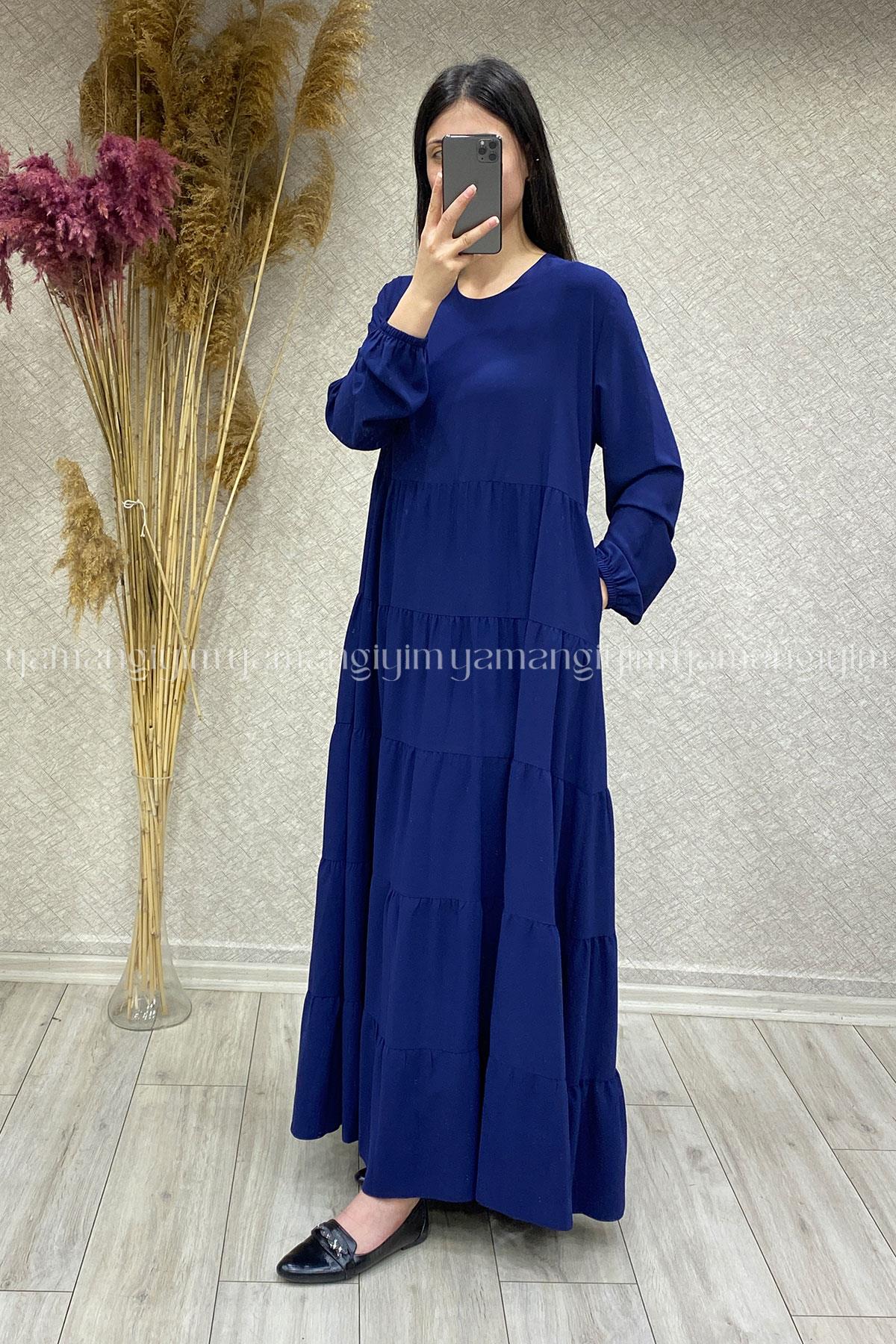 8617 MUSAB ELBİSE - İndigo