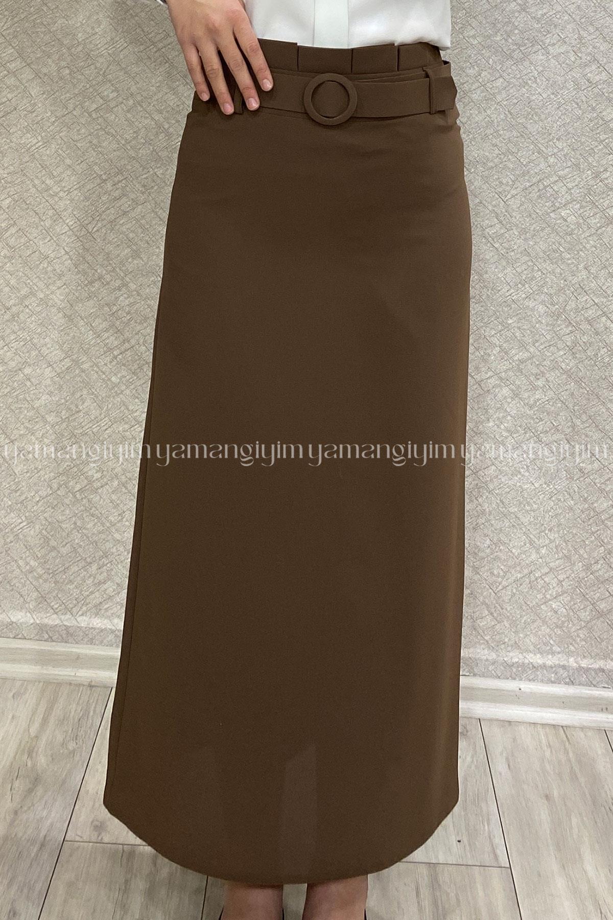 879 İŞLER KALEM ETEK - Kahve