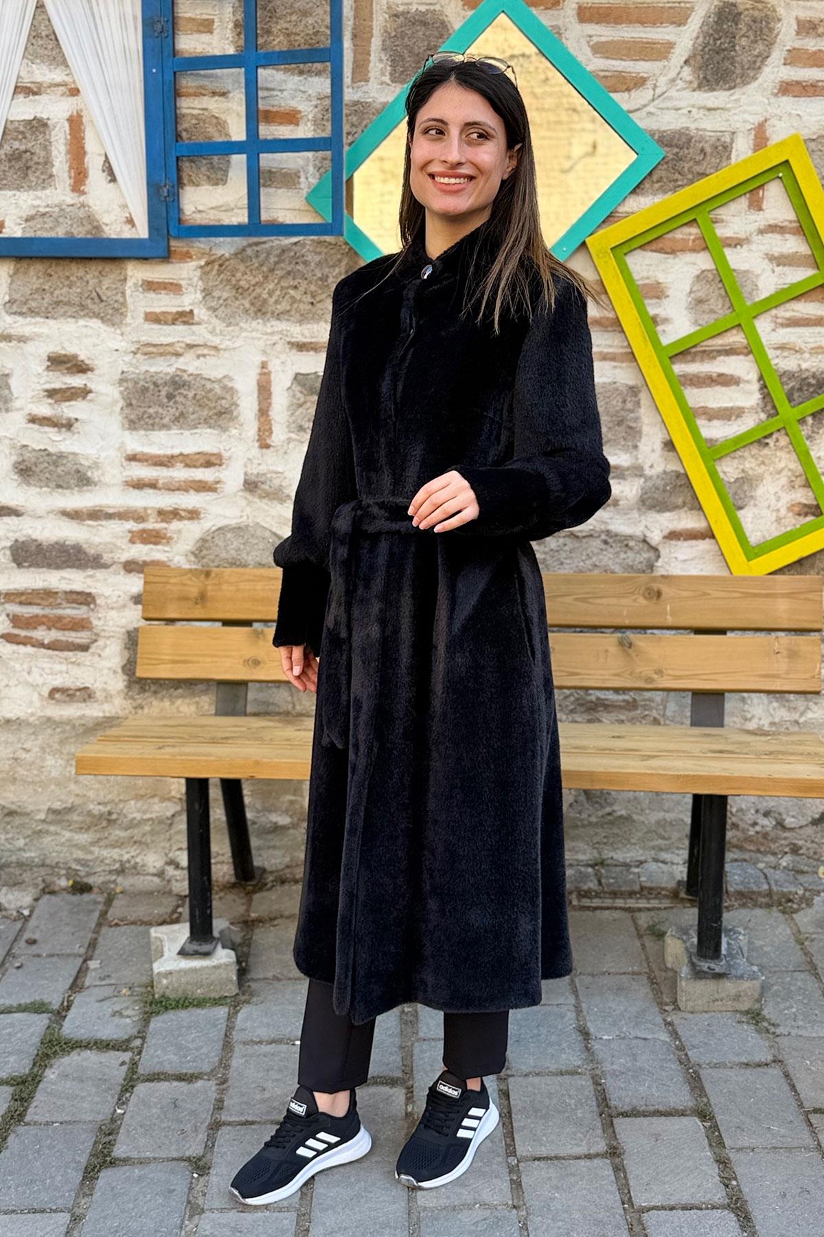 Belden Bağlamalı Angora Kaban - SİYAH