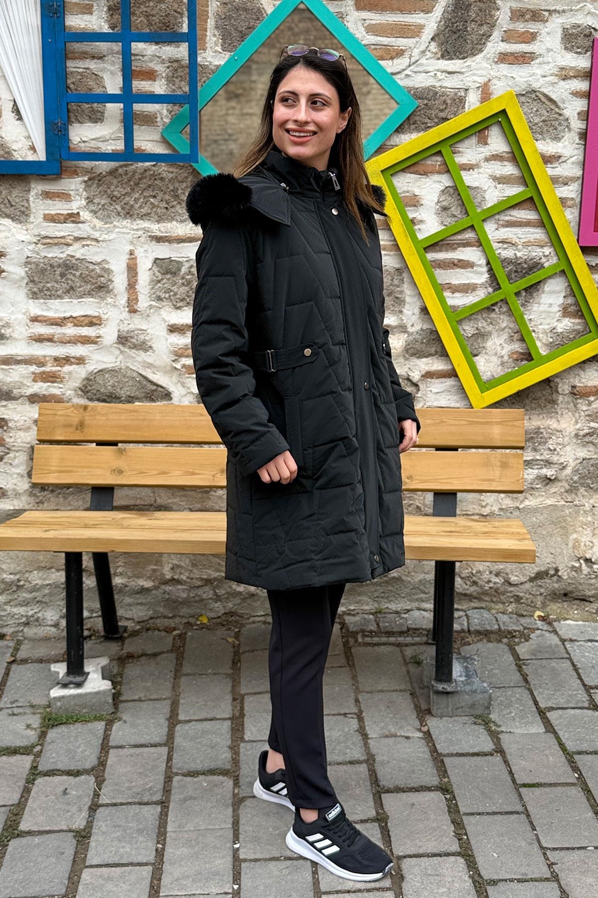 Beli Aksesuarlı Cosmo Vazo Kaban - SİYAH