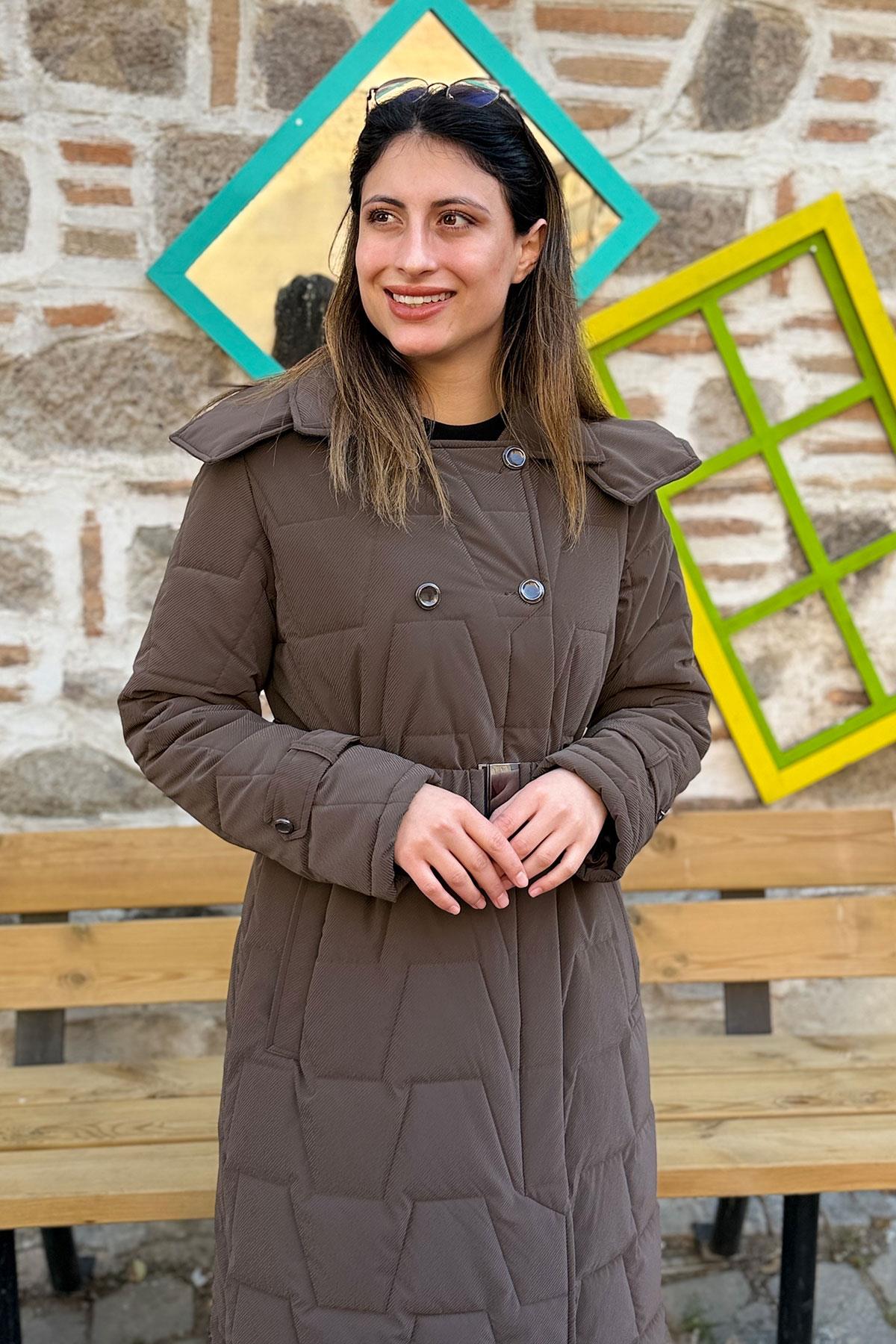 Beli Kemerli Cosmo Vazo Kaban - KAHVE