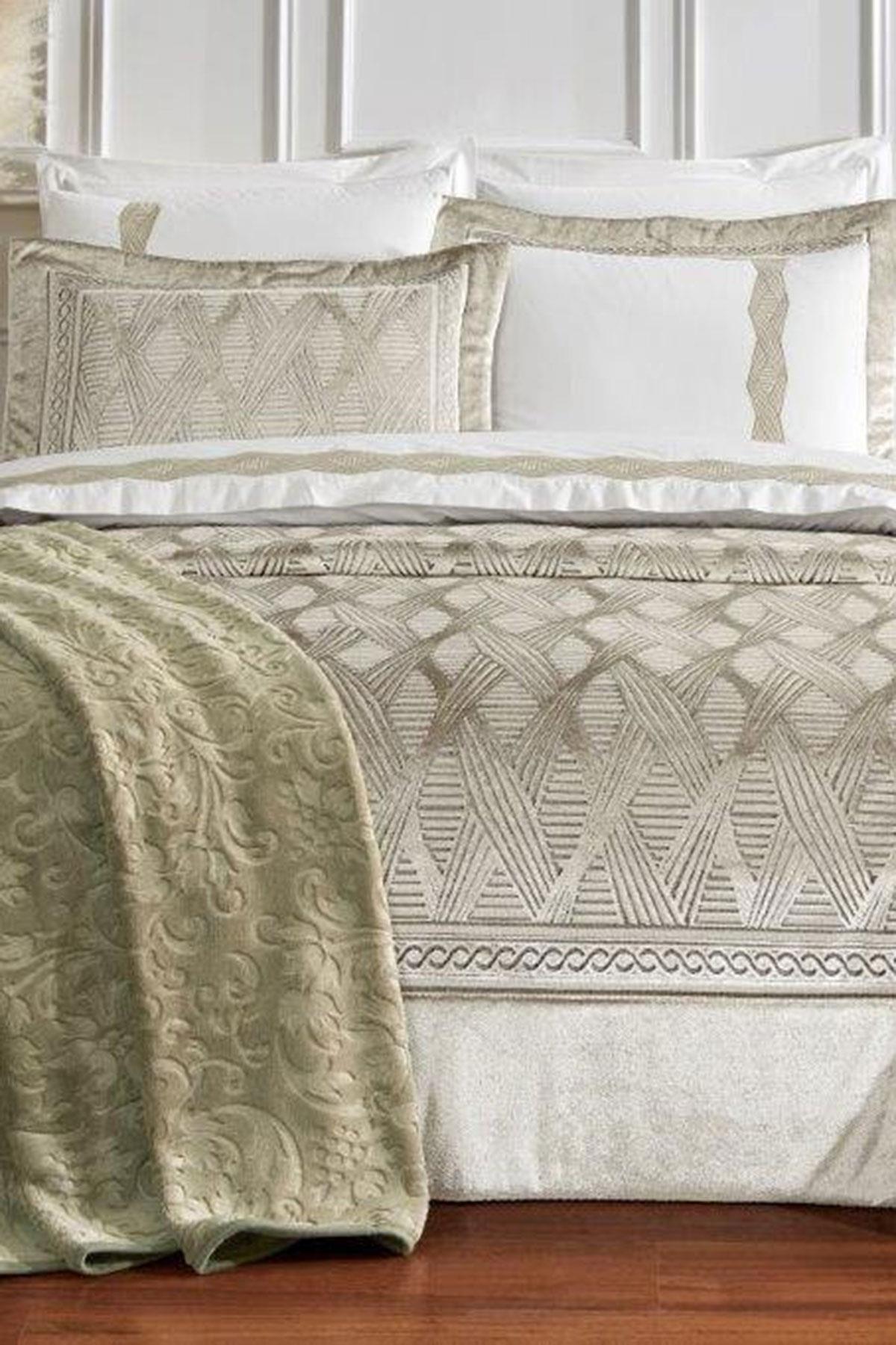 ÇEYİZ SETİ VELOURS - Yeşil