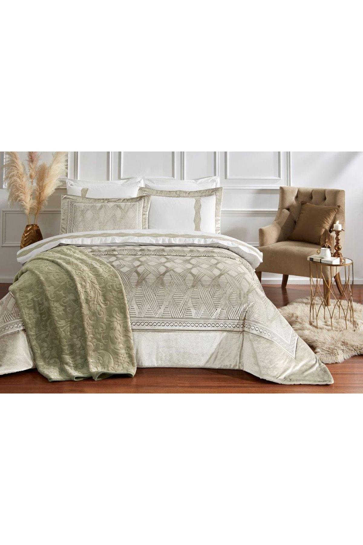 ÇEYİZ SETİ VELOURS - Yeşil