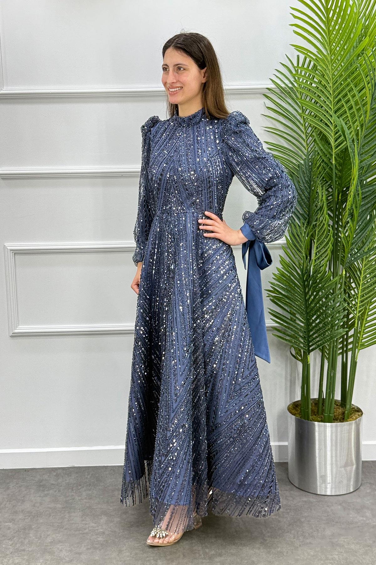 Çiğdem Tesettür Abiye - ANTRASİT