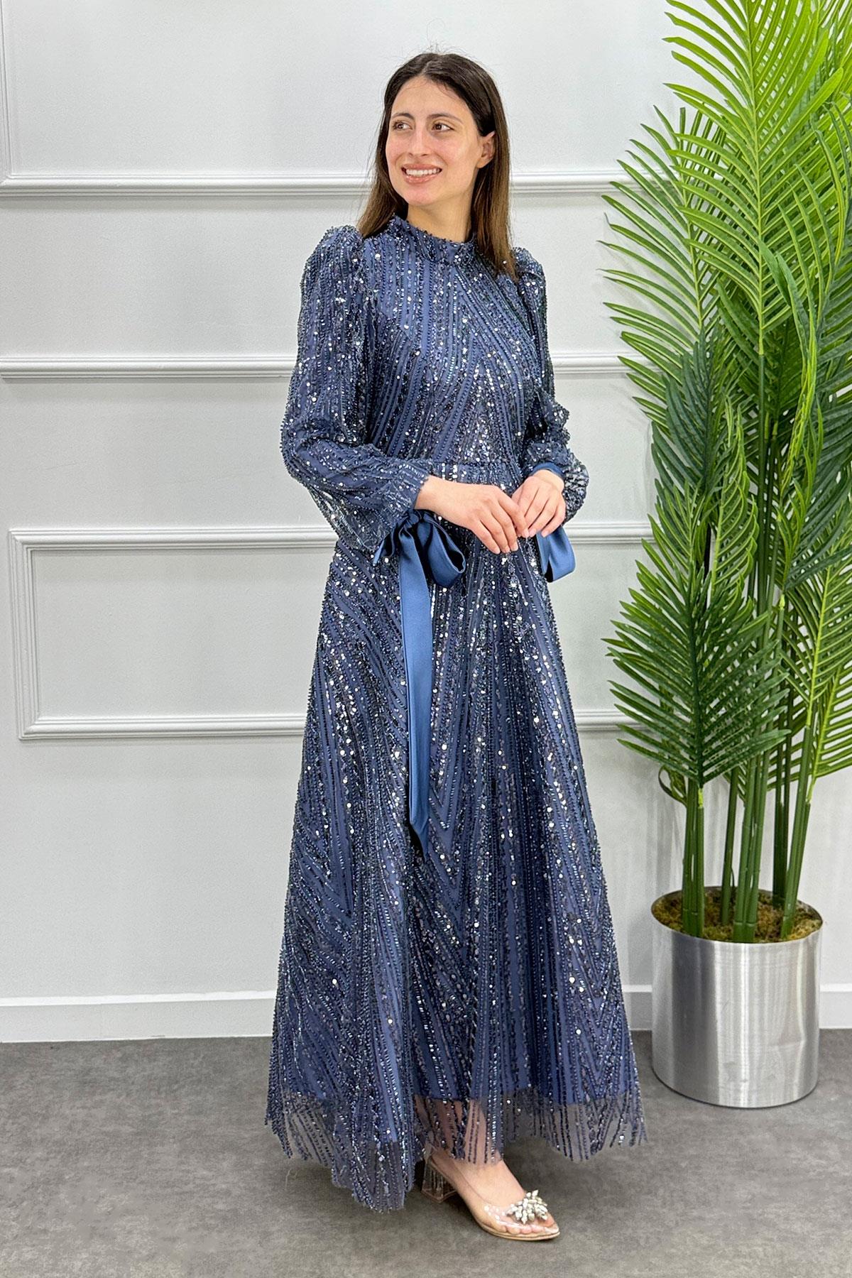 Çiğdem Tesettür Abiye - ANTRASİT