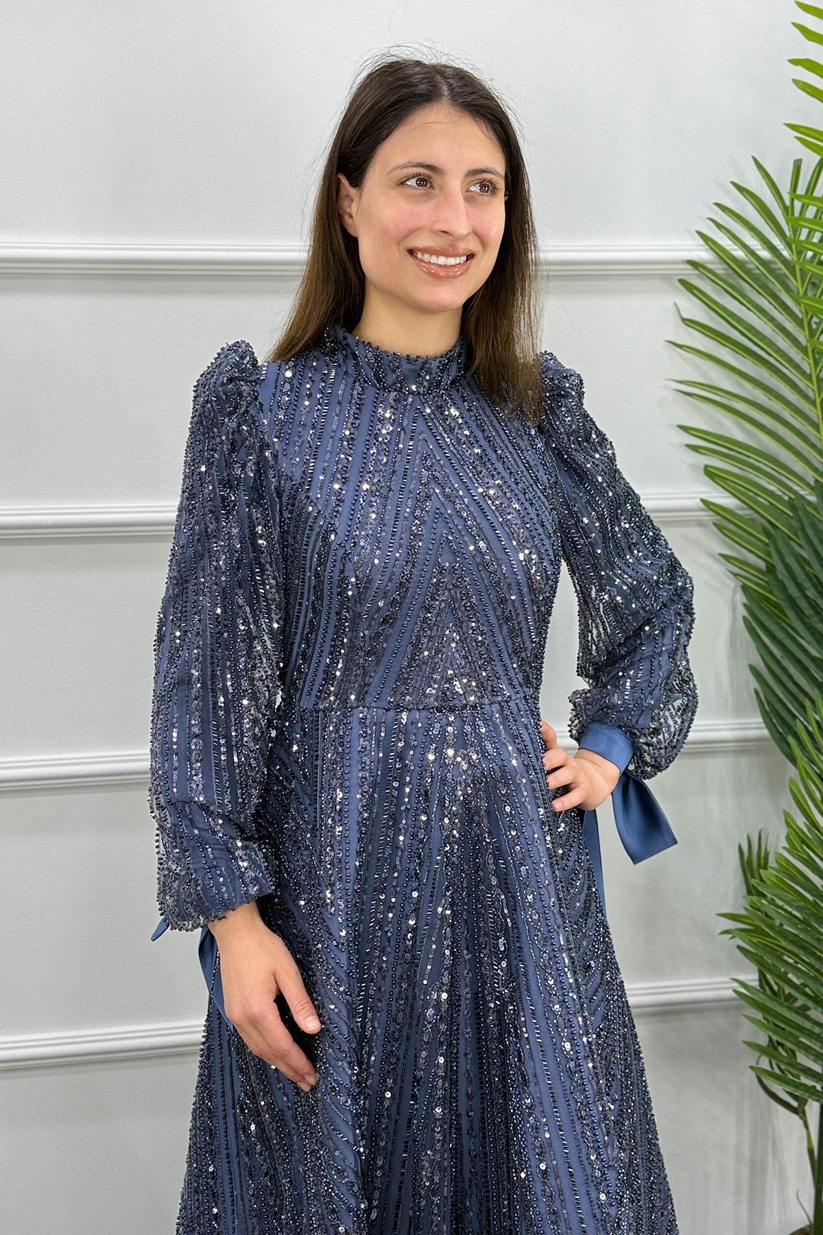 Çiğdem Tesettür Abiye - ANTRASİT