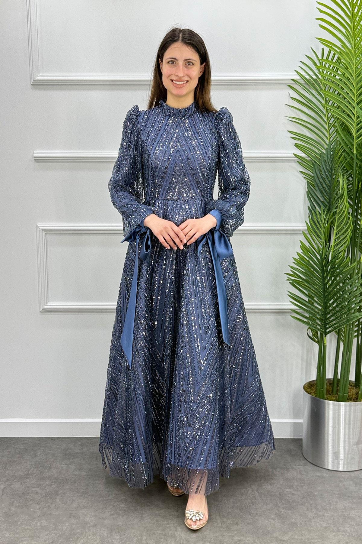 Çiğdem Tesettür Abiye - ANTRASİT