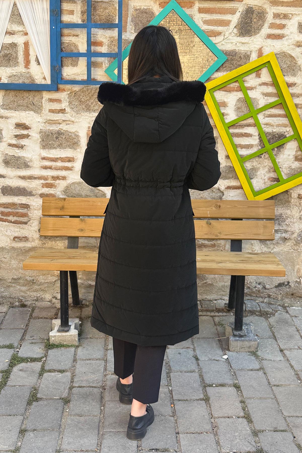 Cosmo Ray Büyük Beden Kaban - SİYAH