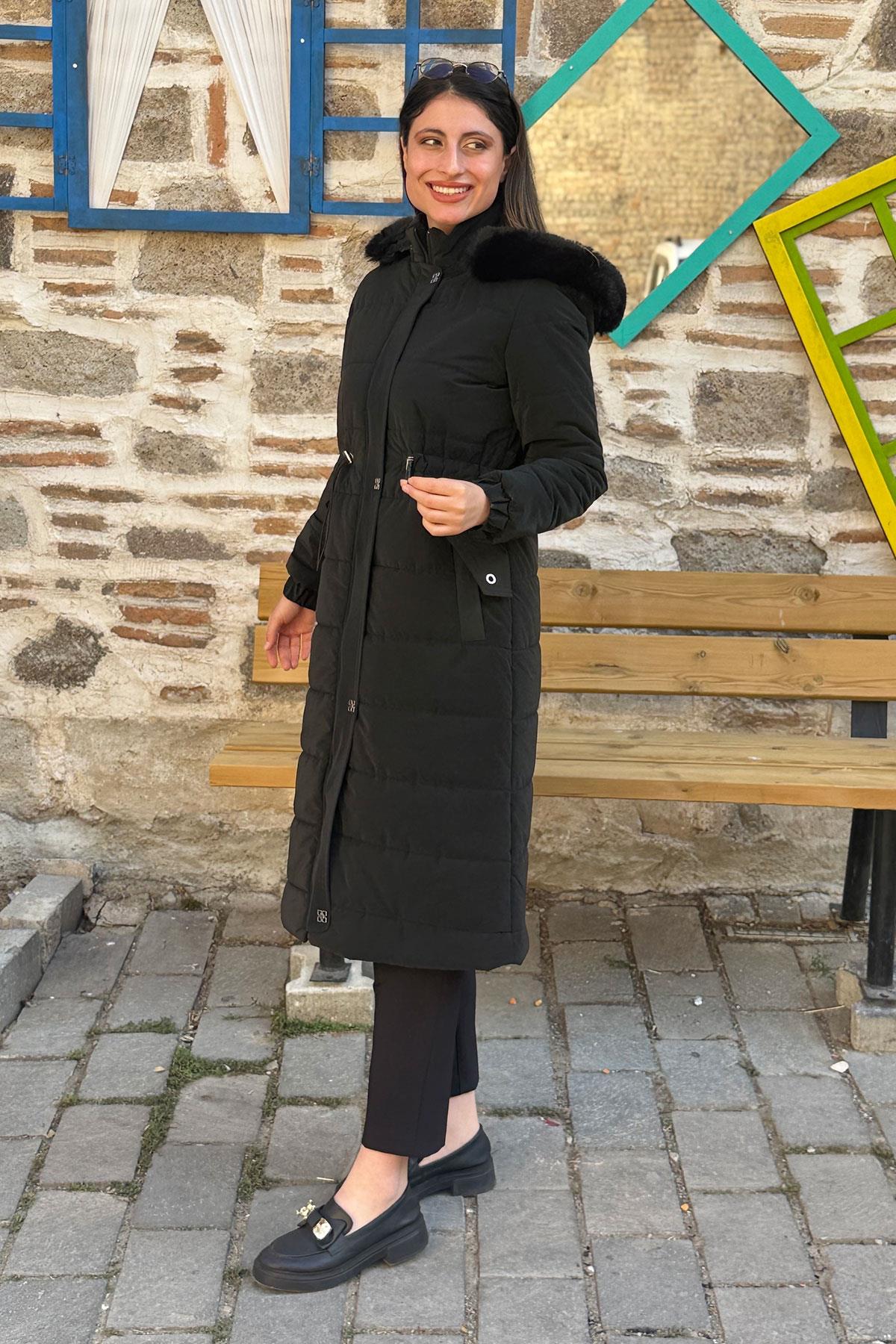 Cosmo Ray Büyük Beden Kaban - SİYAH