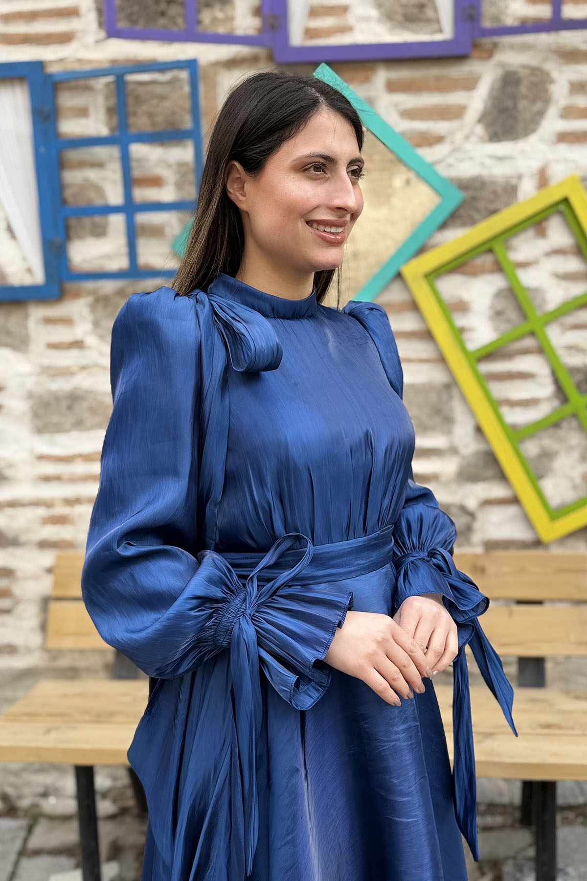 Eliza Tesettür Abiye - LACİVERT