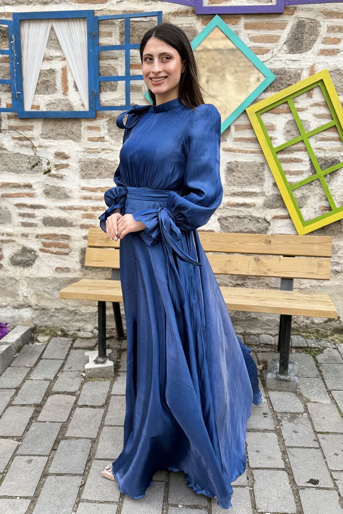 Eliza Tesettür Abiye - LACİVERT