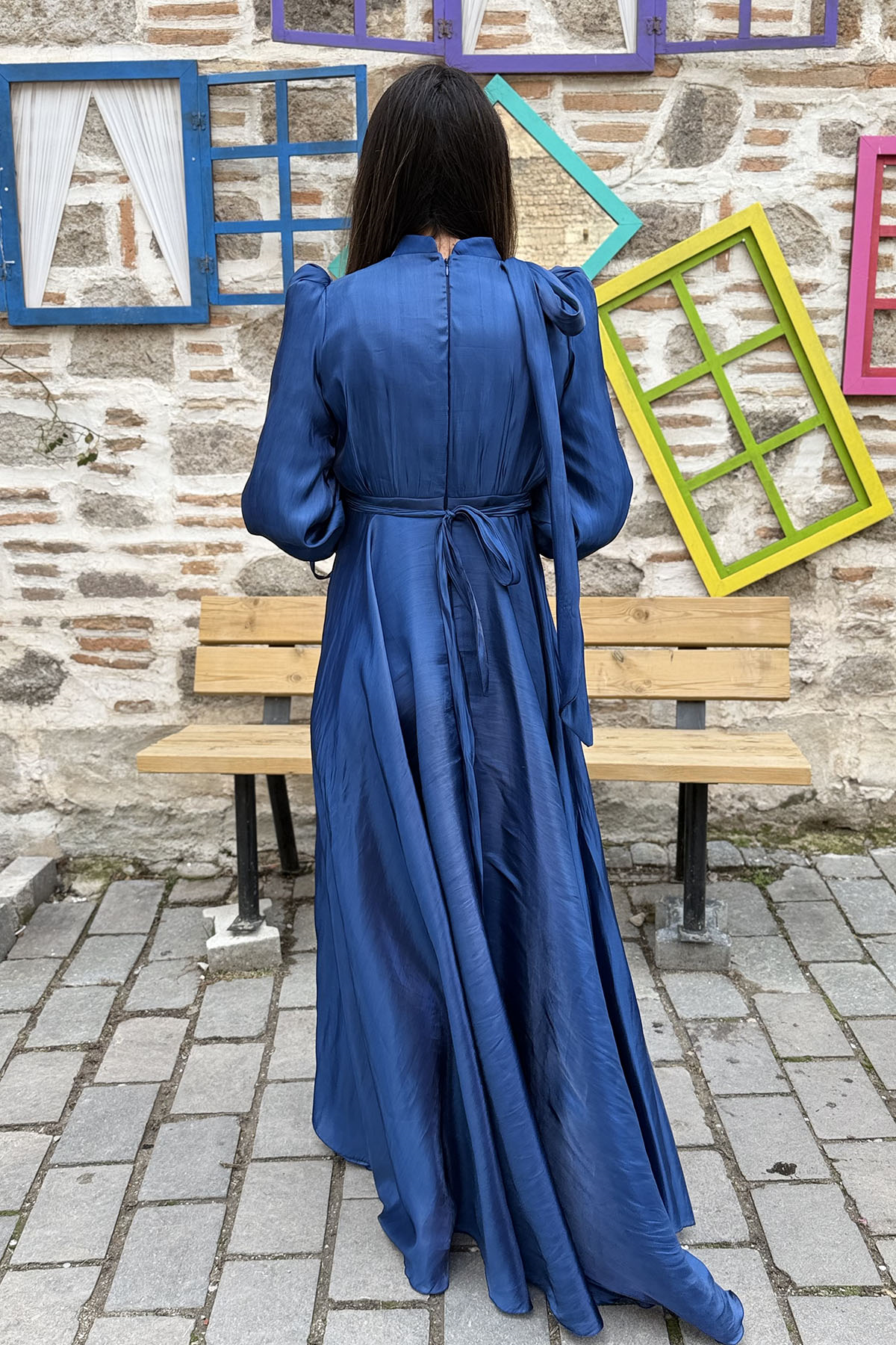 Eliza Tesettür Abiye - LACİVERT