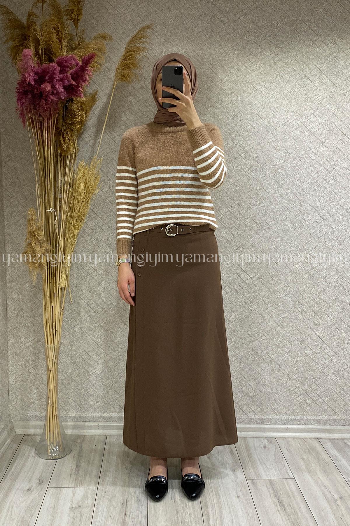 İŞLER KALEM ETEK - Kahve