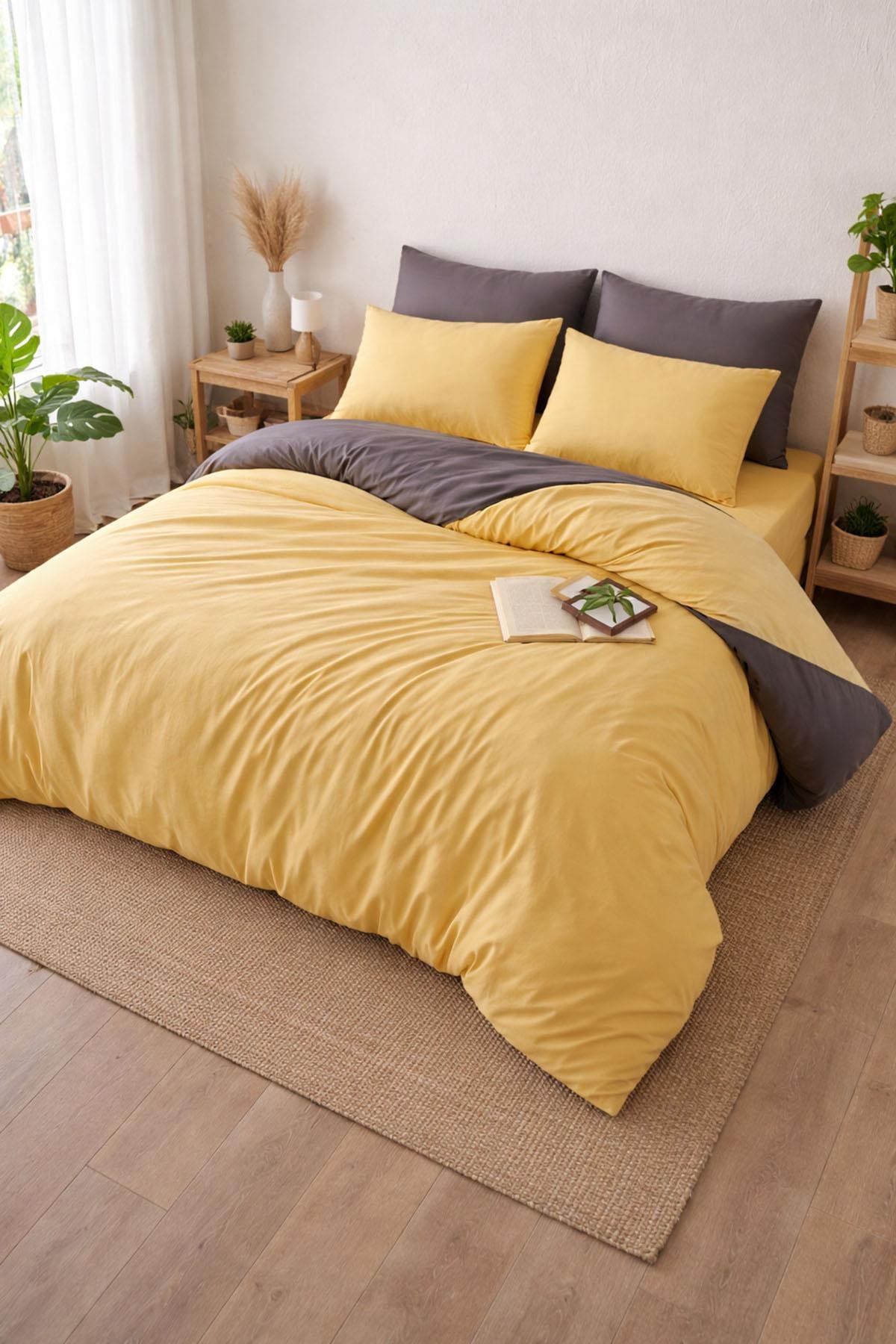 İyi Geceler İstanbul In Line Nevresim Takımı Çift Kişilik - SARI