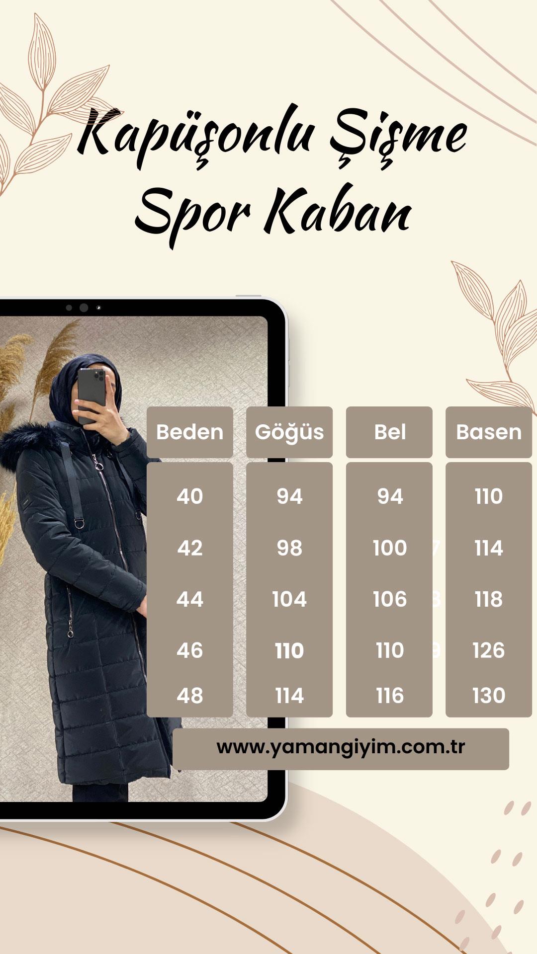 7300 PANOVA KAPİTONE KABAN - SİYAH