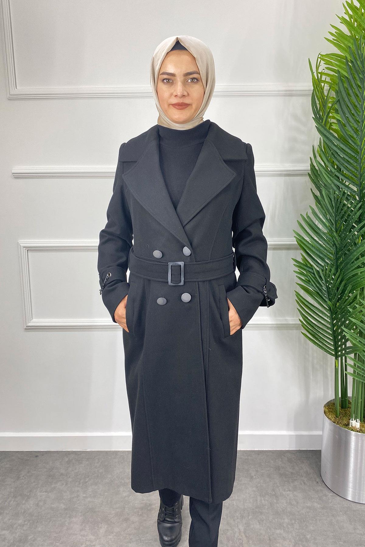 8215 KAŞE KABAN - Siyah