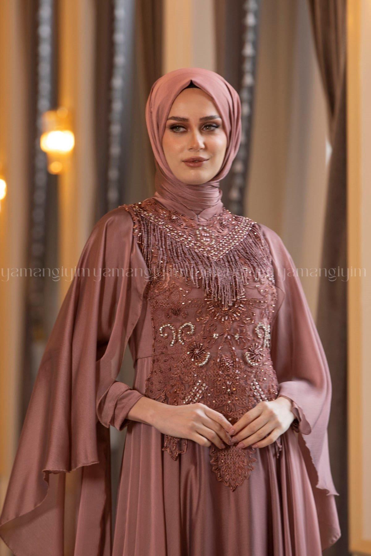 2197 NEW ELEGANS ELBİSE - Bakır