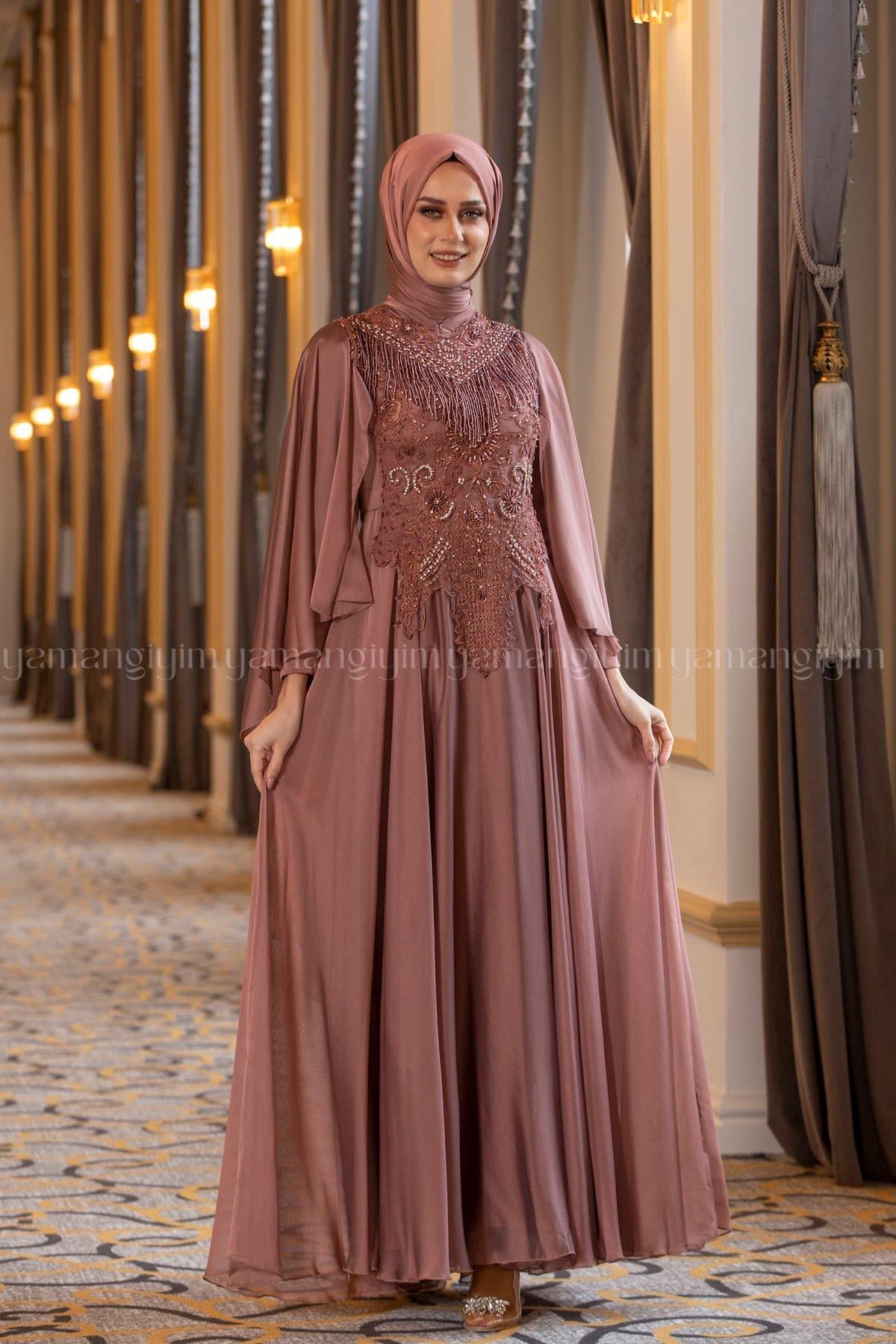 2197 NEW ELEGANS ELBİSE - Bakır