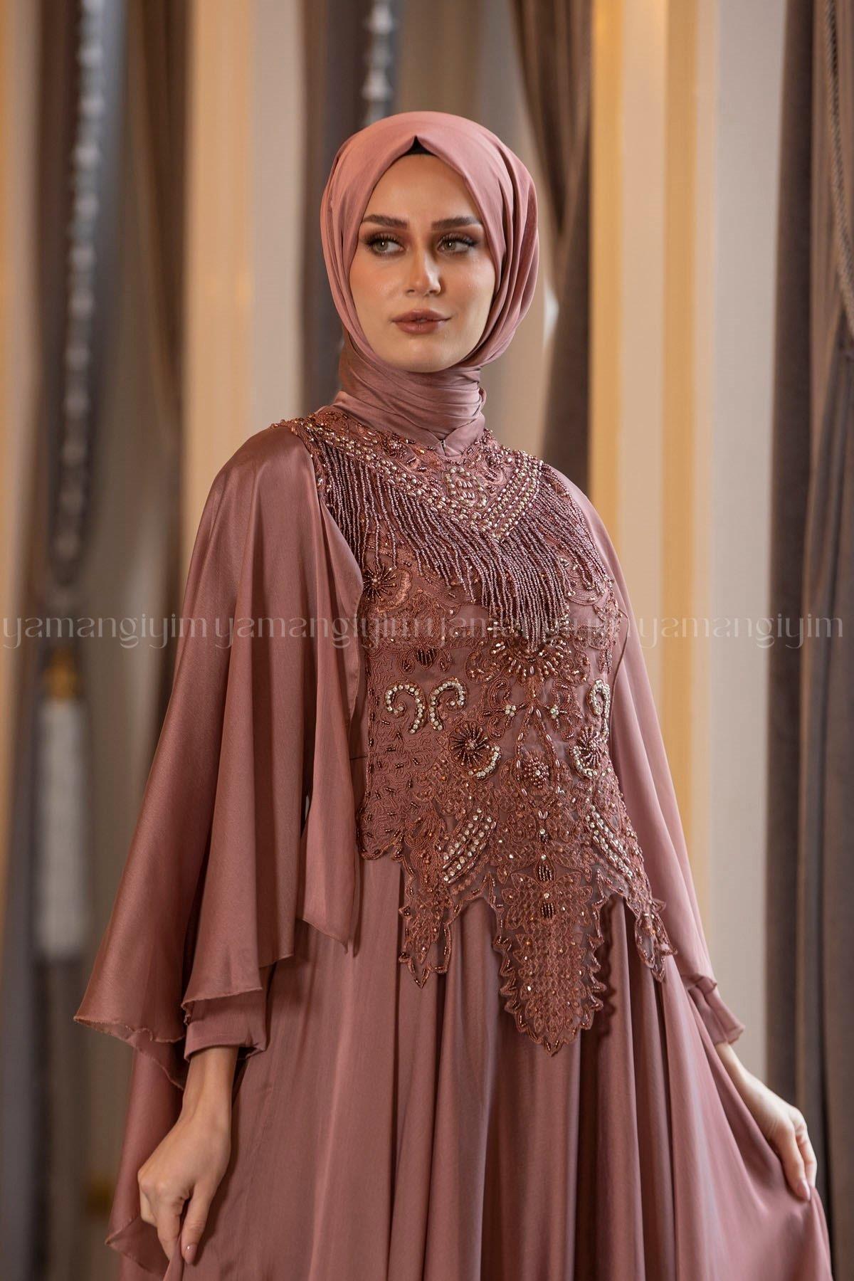 2197 NEW ELEGANS ELBİSE - Bakır