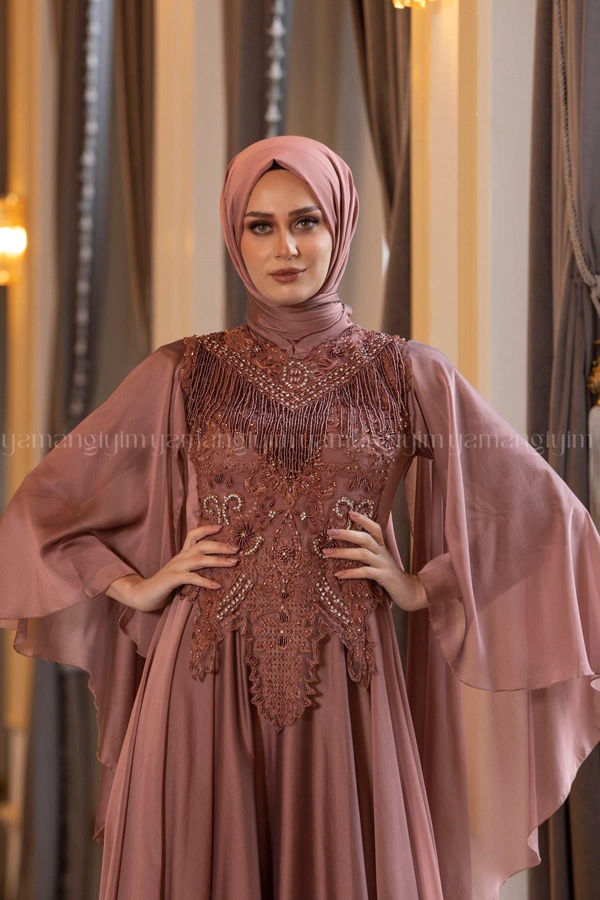 2197 NEW ELEGANS ELBİSE - Bakır