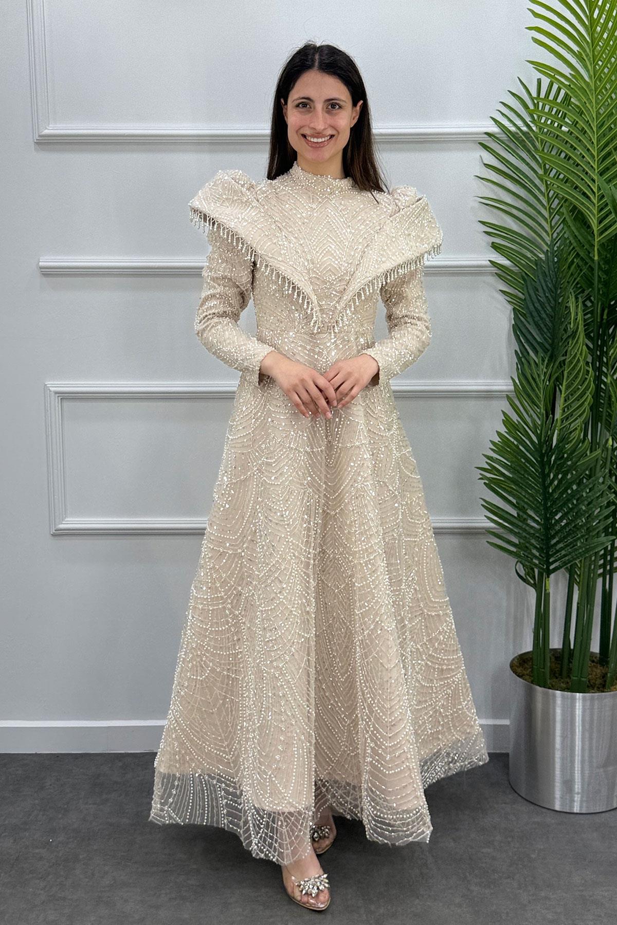 Lotus Tesettür Abiye - VİZON