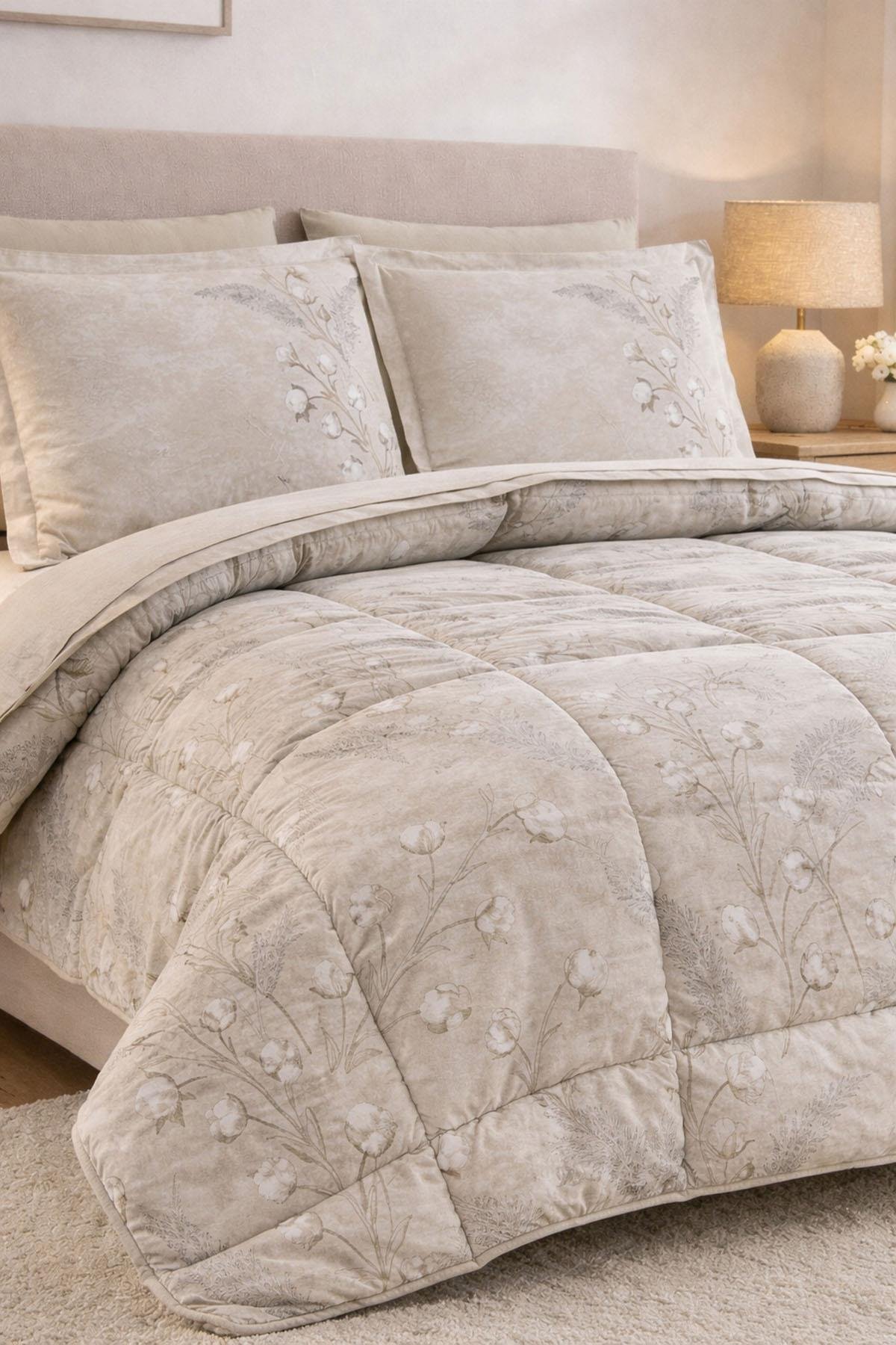 Özdilek Algodon Uyku Seti Çift Kişilik - BEJ