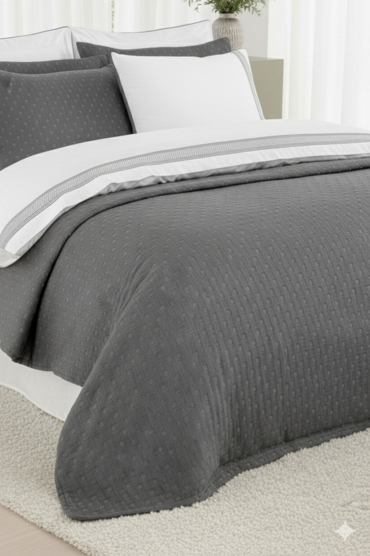 Özdilek Arus Gelin Seti 7 Parça - ANTRASİT