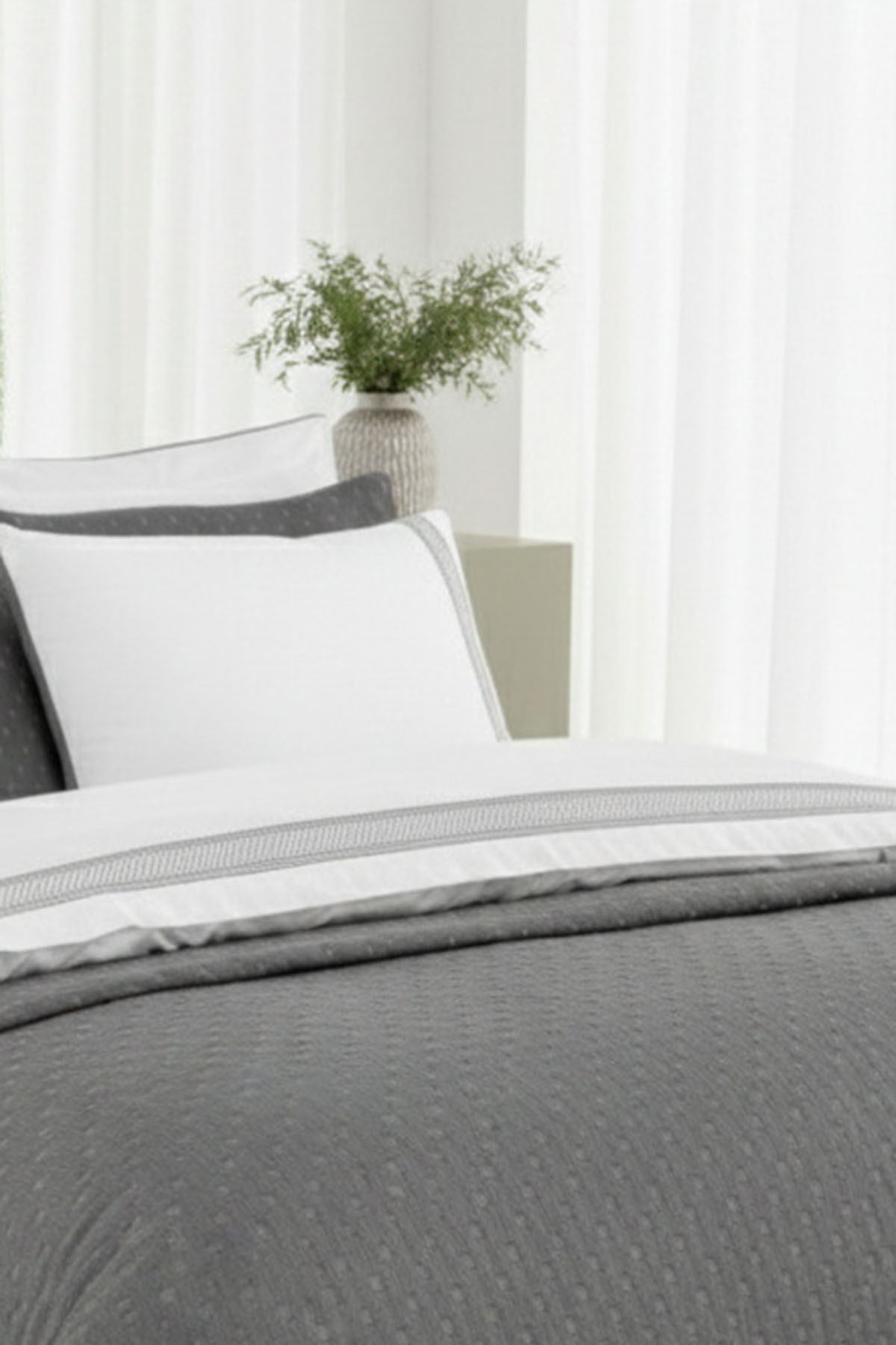 Özdilek Arus Gelin Seti 7 Parça - ANTRASİT