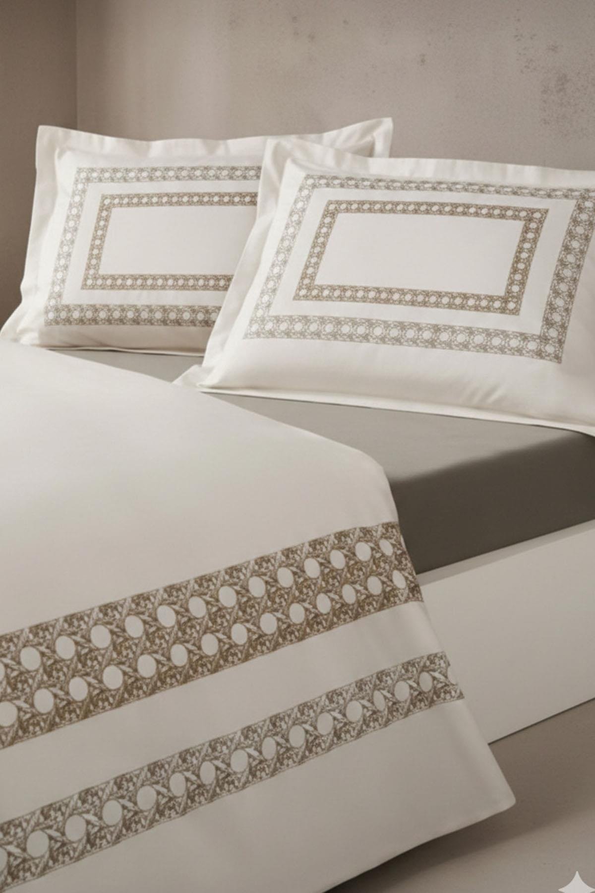 Özdilek Aurea Nevresim Takımı Çift Kişilik - KREM