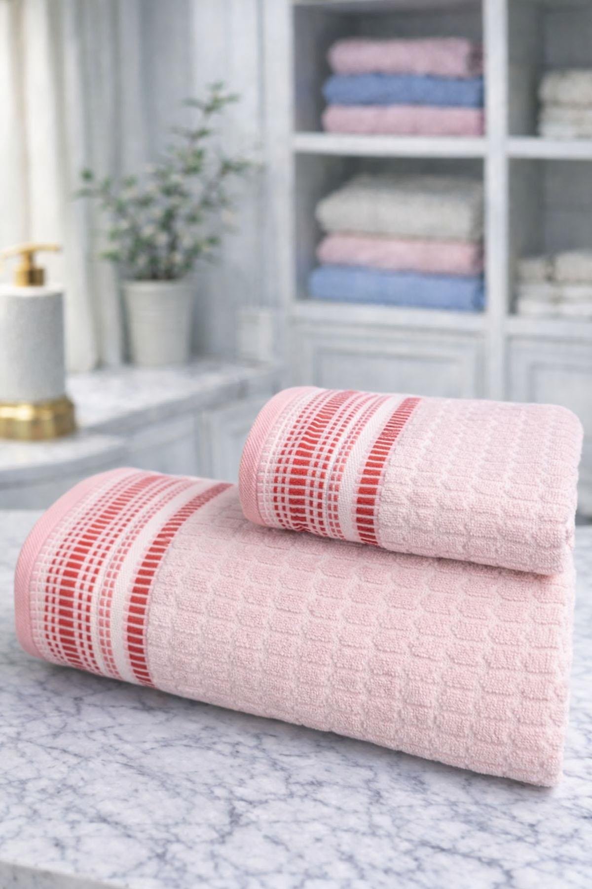 Özdilek Bent Best Set (Hamam Takımı) Mavi-Pembe