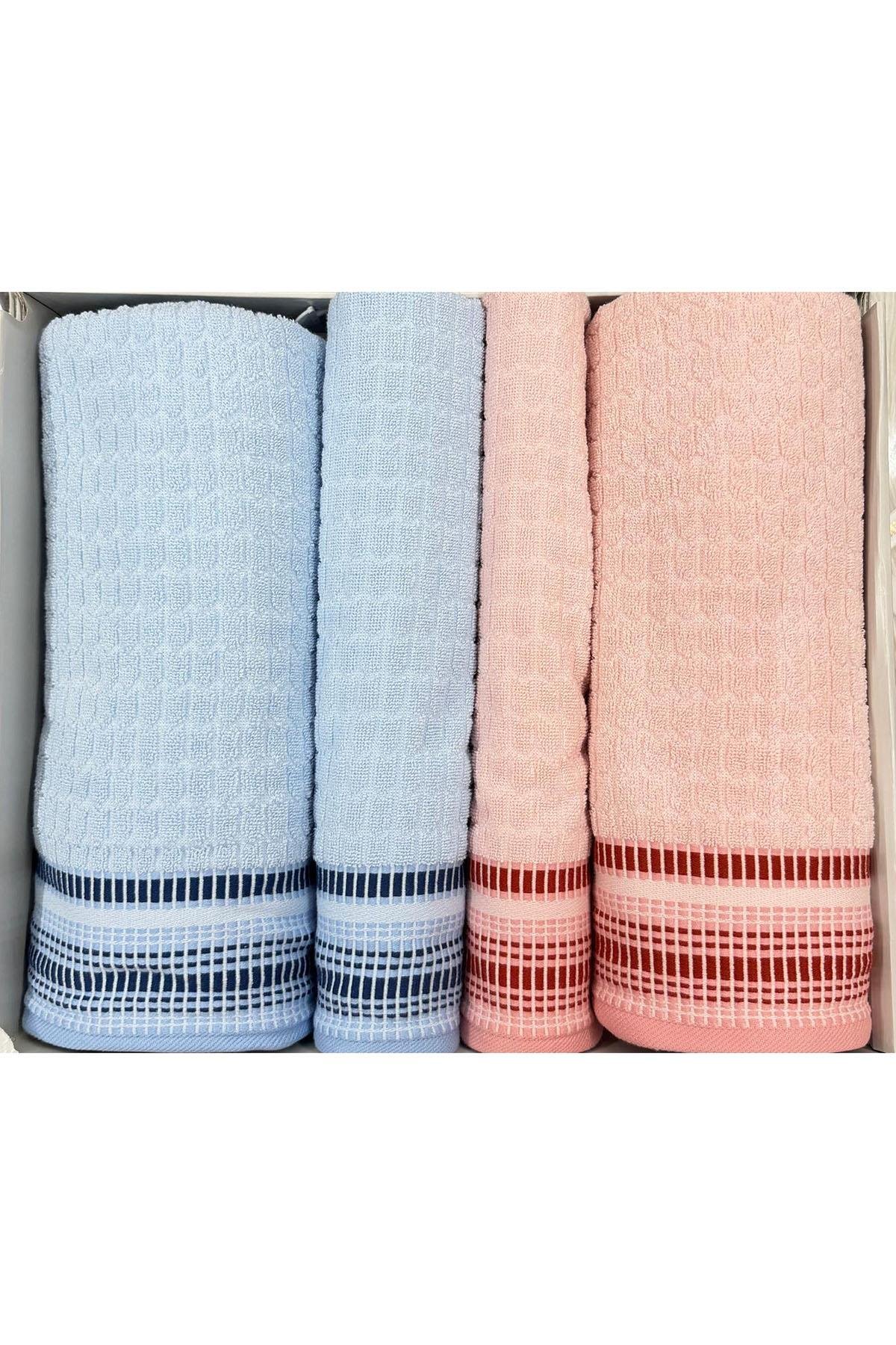 Özdilek Bent Best Set (Hamam Takımı) Mavi-Pembe