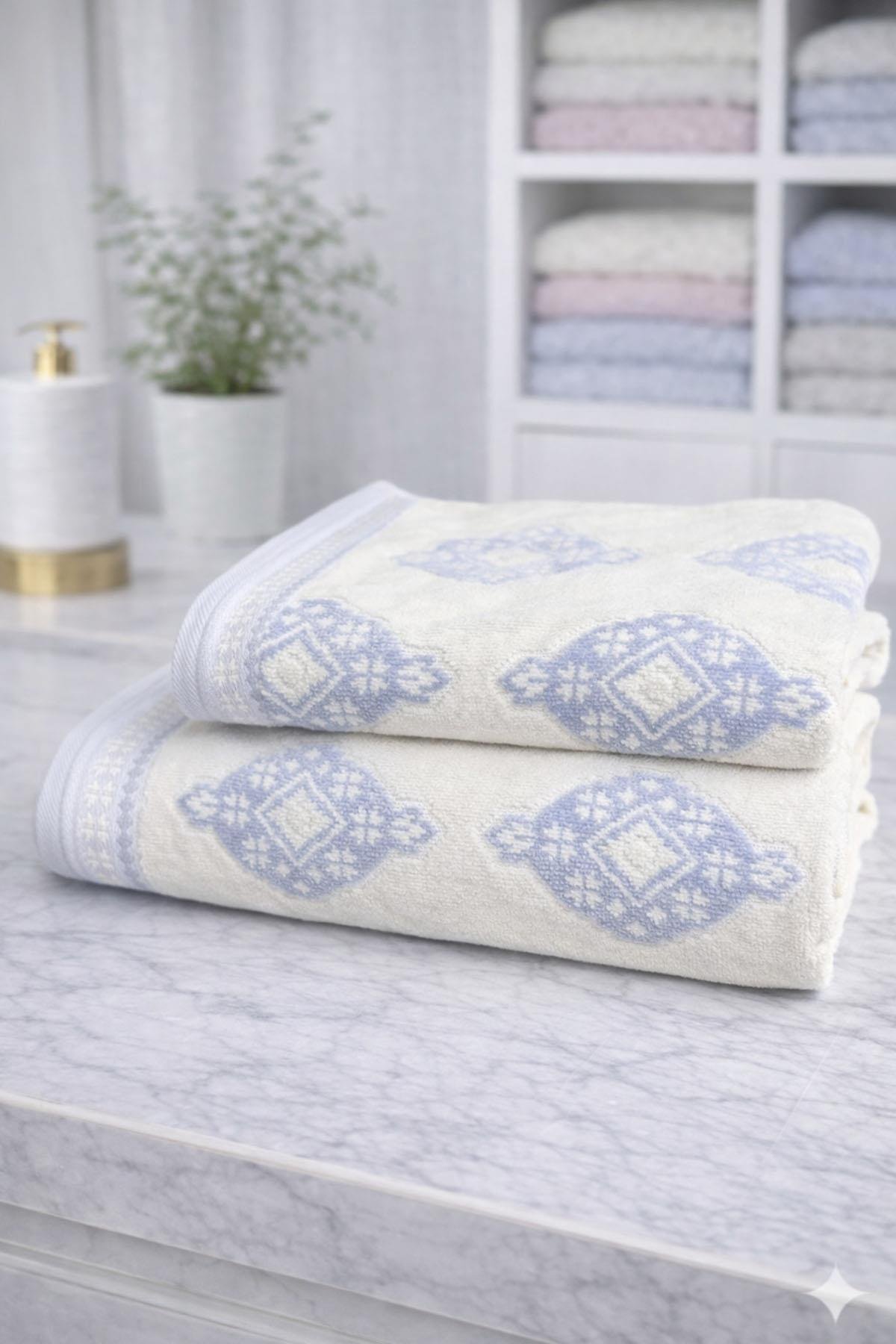 Özdilek Bouche Best Set (Hamam Takımı) Gri-Pembe