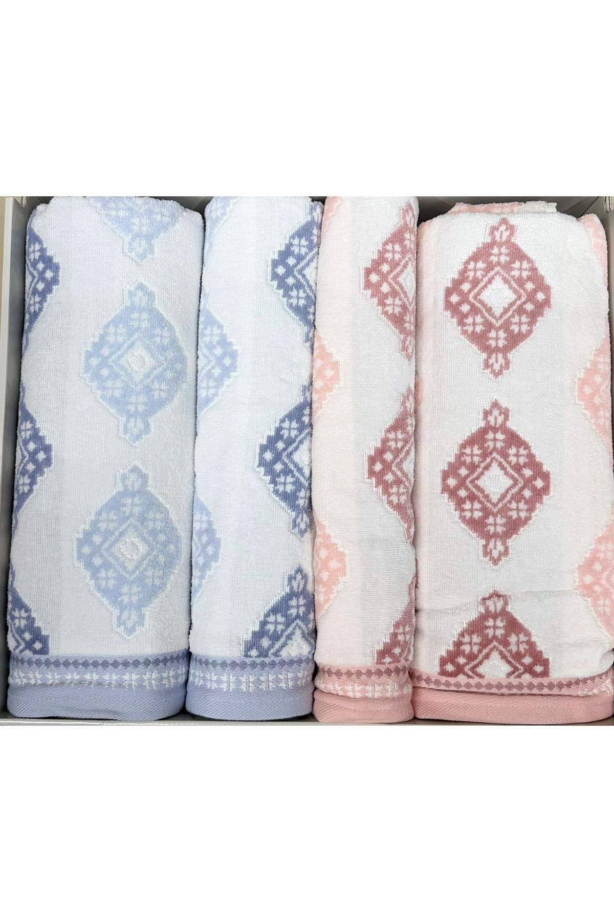 Özdilek Bouche Best Set (Hamam Takımı) Gri-Pembe