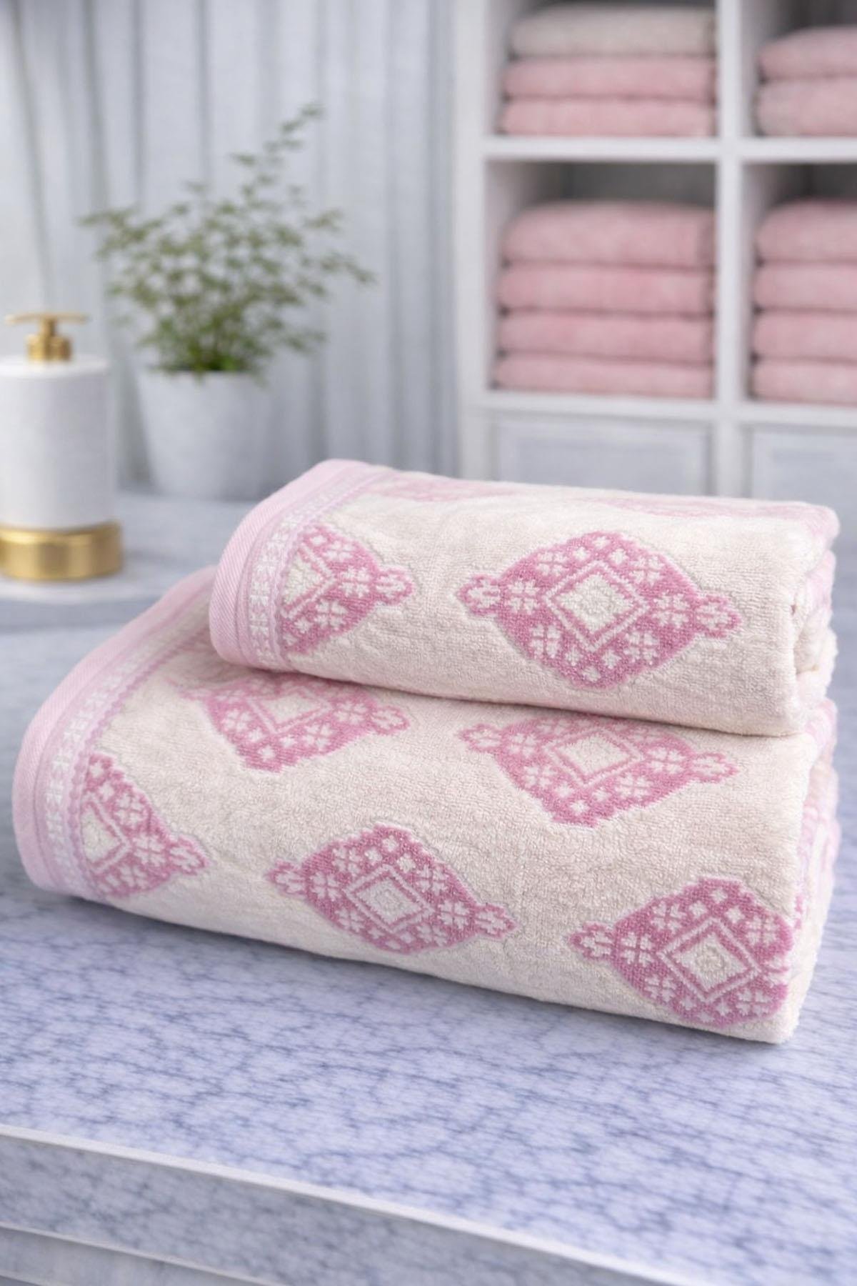 Özdilek Bouche Best Set (Hamam Takımı) Mavi-Lila