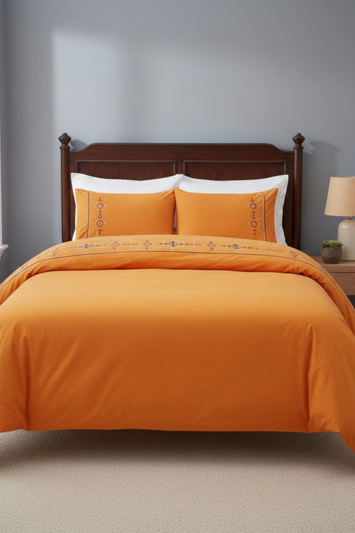 Özdilek Boutique Eternal Çift Kişilik Nevresim TakımıL - HARDAL