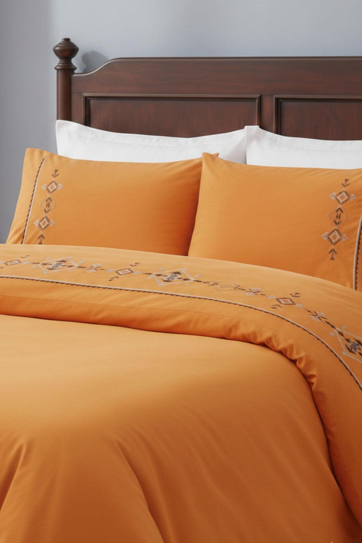 Özdilek Boutique Eternal Çift Kişilik Nevresim TakımıL - HARDAL