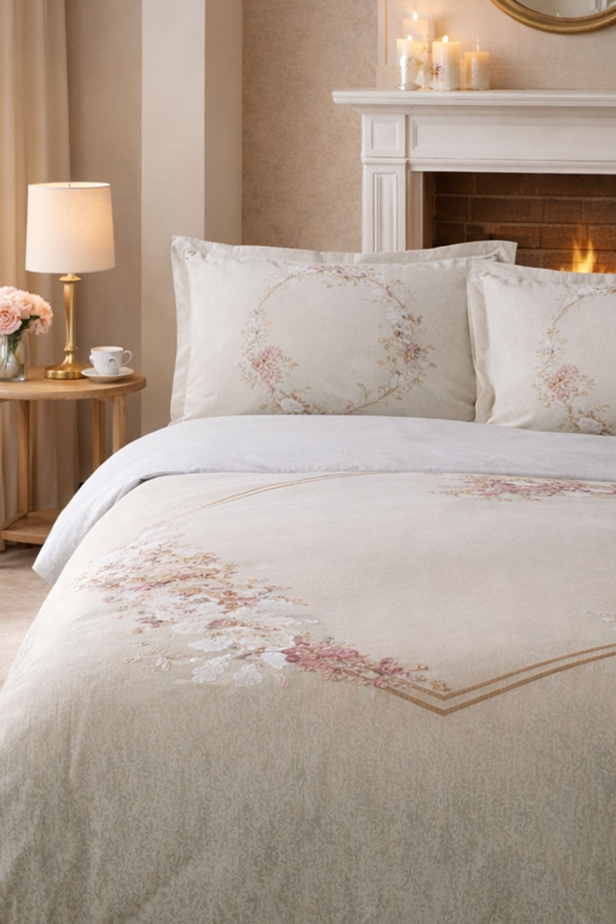 Özdilek Candidum Nevresim Takımı Çift Kişilik - KREM