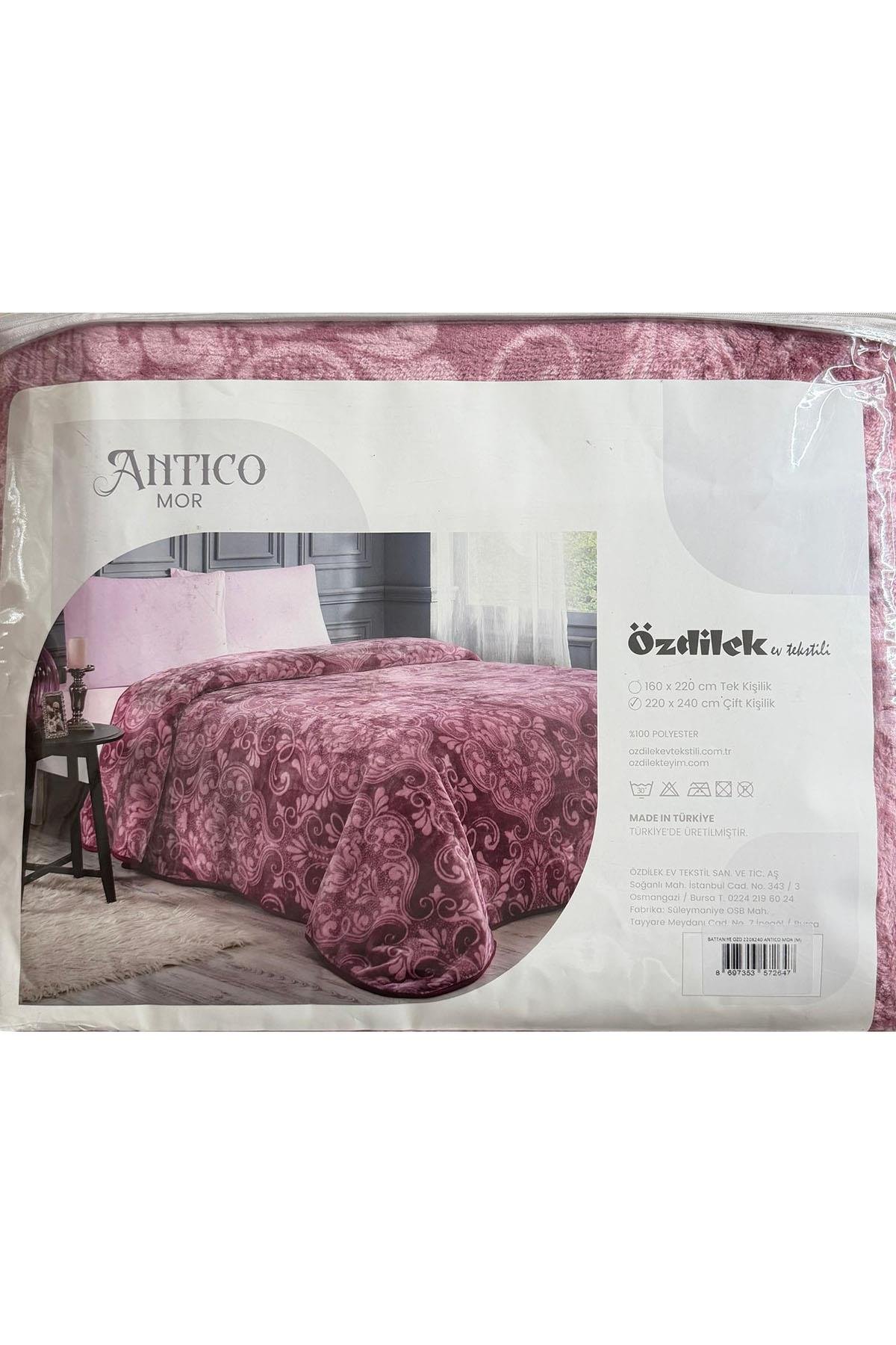 Özdilek Çift Kişilik Antico Battaniye - MOR