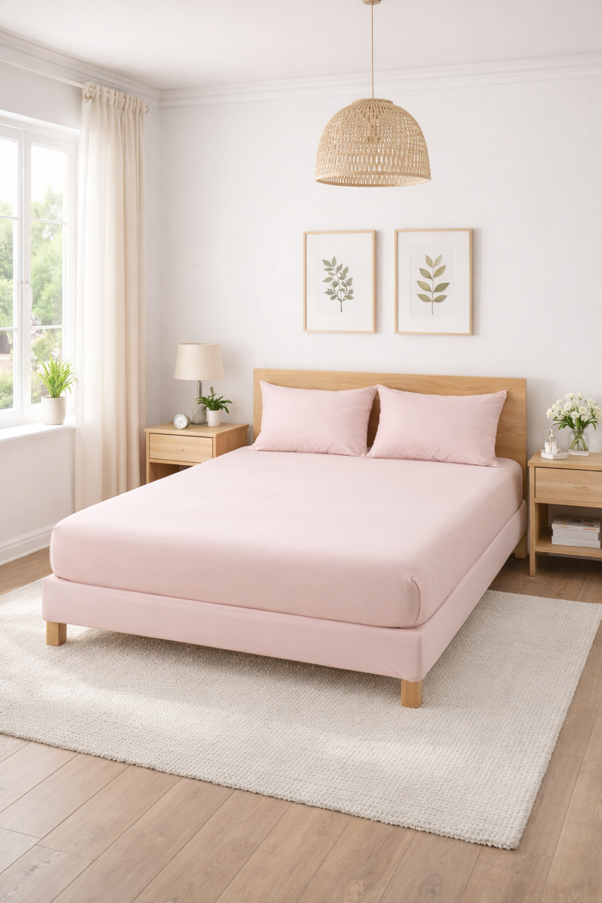 Özdilek Çift Kişilik Colourist Çarşaf - PUDRA