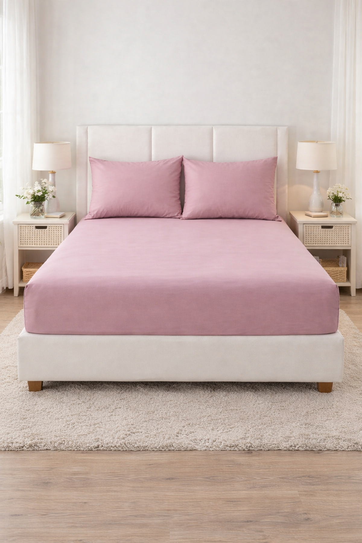 Özdilek Çift Kişilik Colourist Çarşaf - ROSE