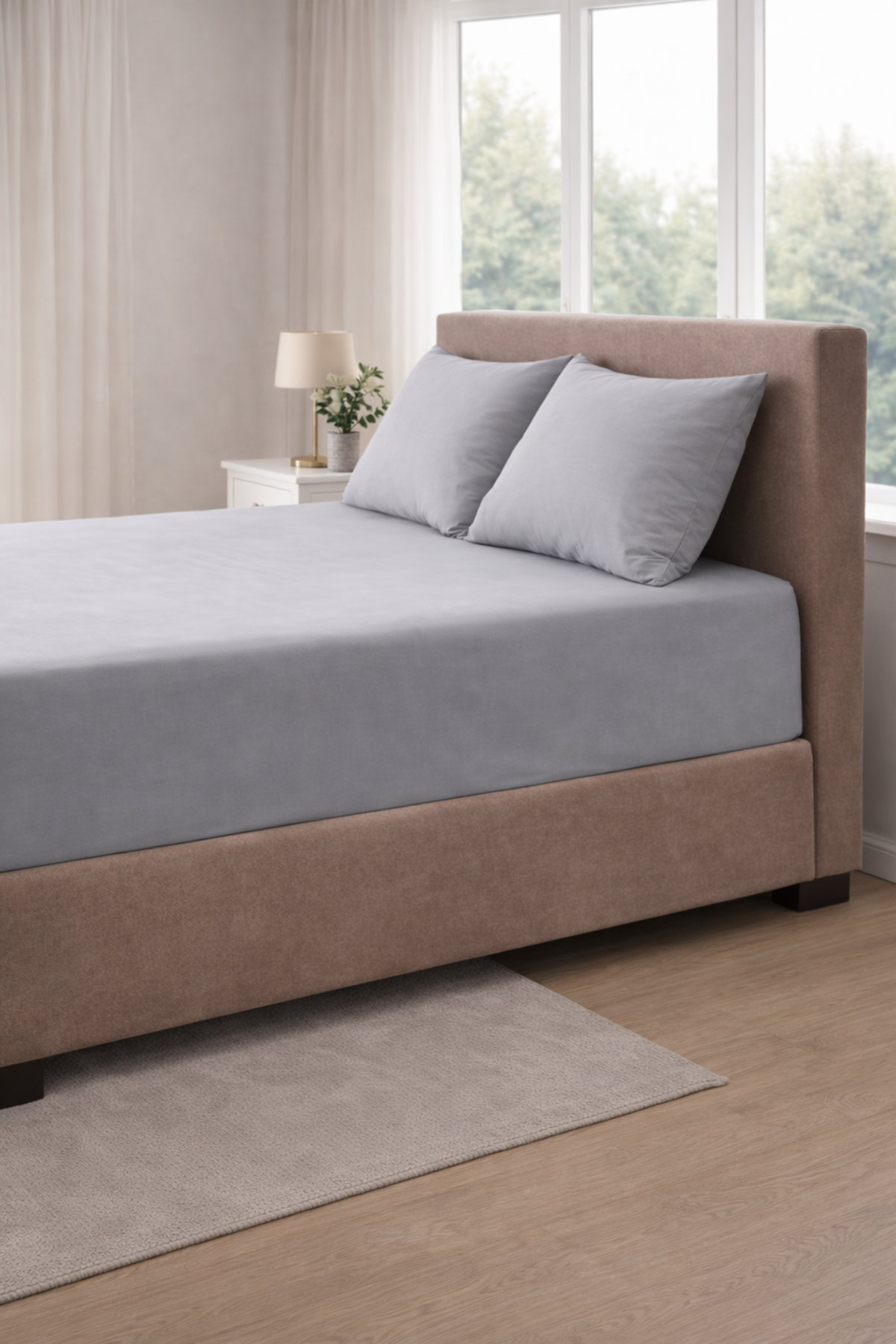 Özdilek Çift Kişilik Colourist Çarşaf - KÜL GRİ