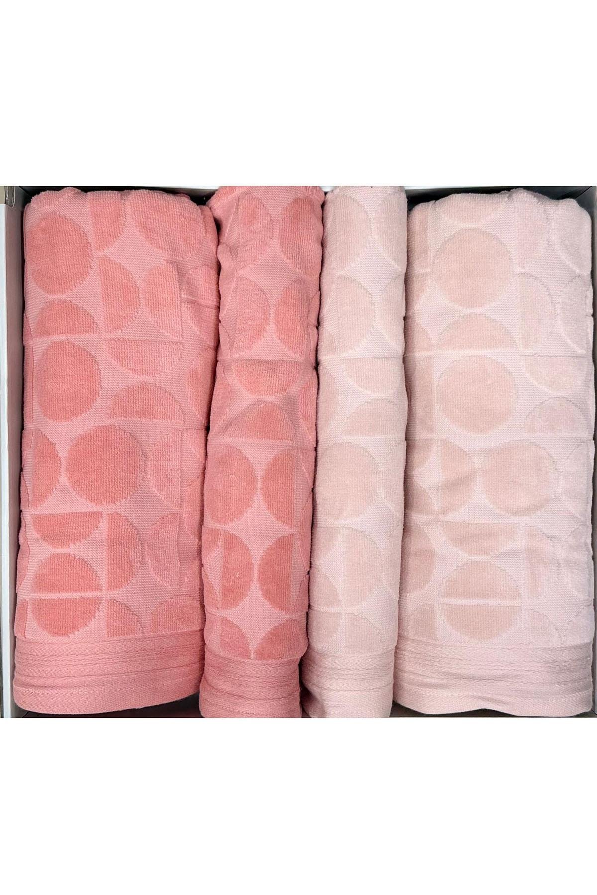 Özdilek Circular Best Set (Hamam Takımı) Kiremit-Bej