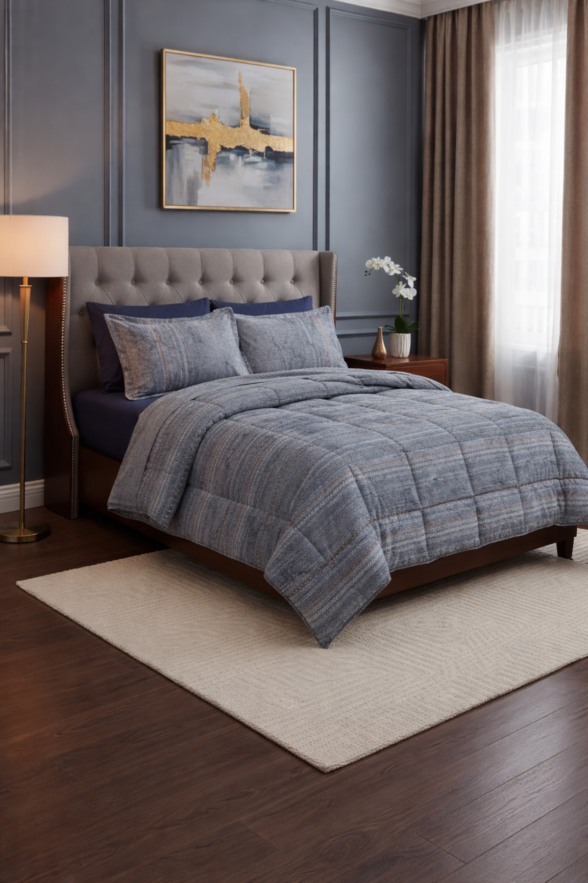 Özdilek Colorado Uyku Seti Çift Kişilik - MAVİ