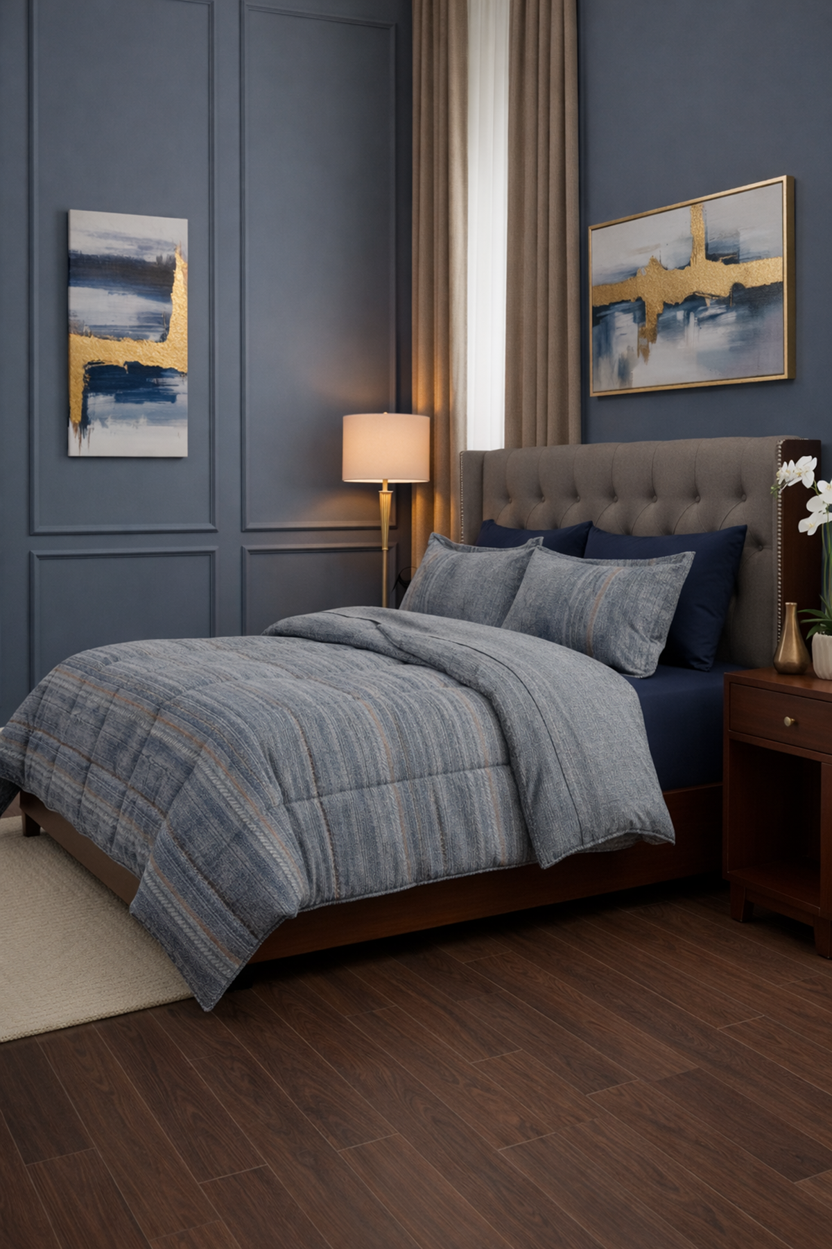 Özdilek Colorado Uyku Seti Çift Kişilik - MAVİ