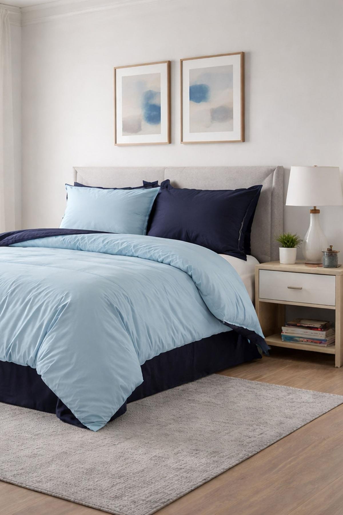 Özdilek Colormix Nevresim Takımı Çift Kişilik - MİNT-İNDİGO