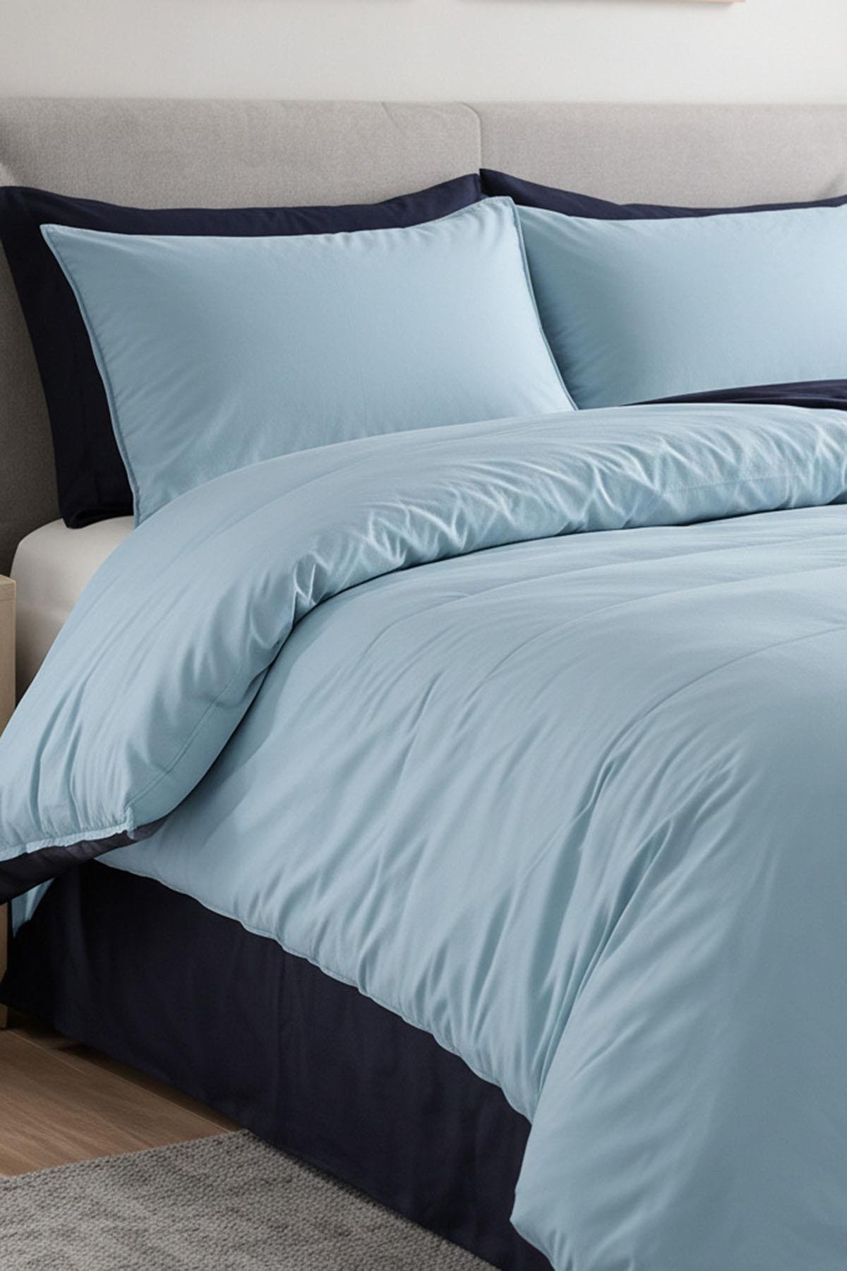 Özdilek Colormix Nevresim Takımı Çift Kişilik - MİNT-İNDİGO