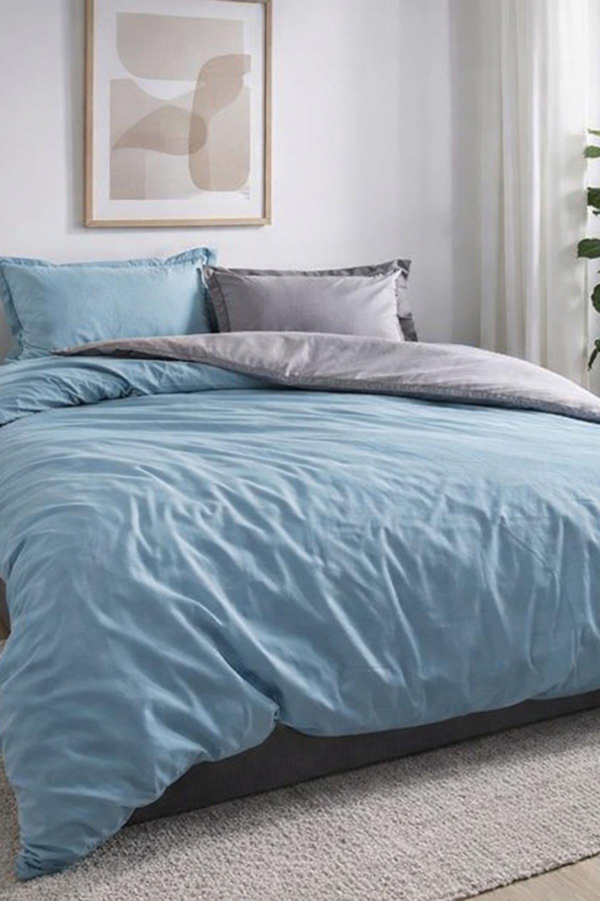 Özdilek Colormix Nevresim Takımı Çift Kişilik - PETROL-ANTRASİT