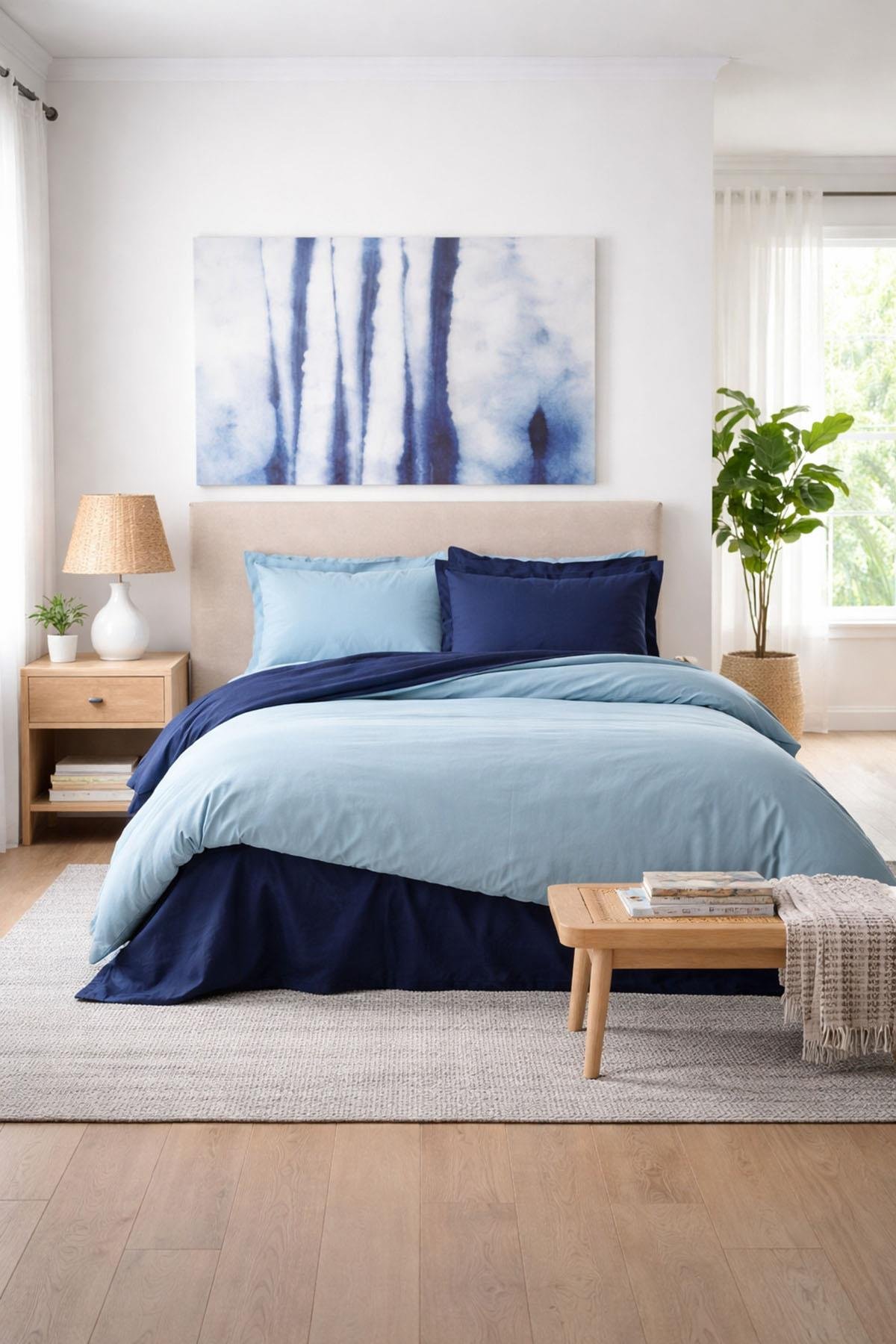 Özdilek Colormix Nevresim Takımı Çift Kişilik - AQUA-LACİVERT