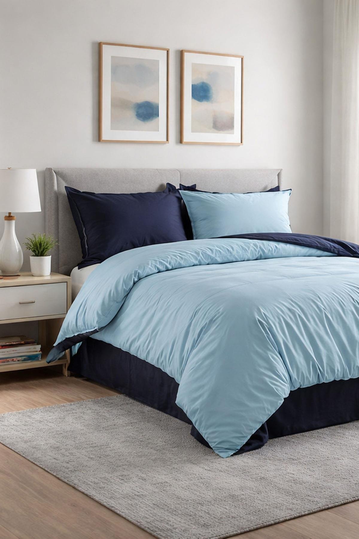 Özdilek Colormix Nevresim Takımı Çift Kişilik - MİNT-İNDİGO