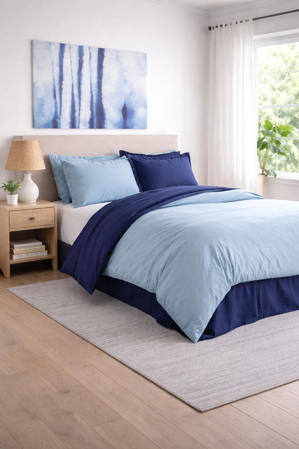 Özdilek Colormix Nevresim Takımı Çift Kişilik - AQUA-LACİVERT